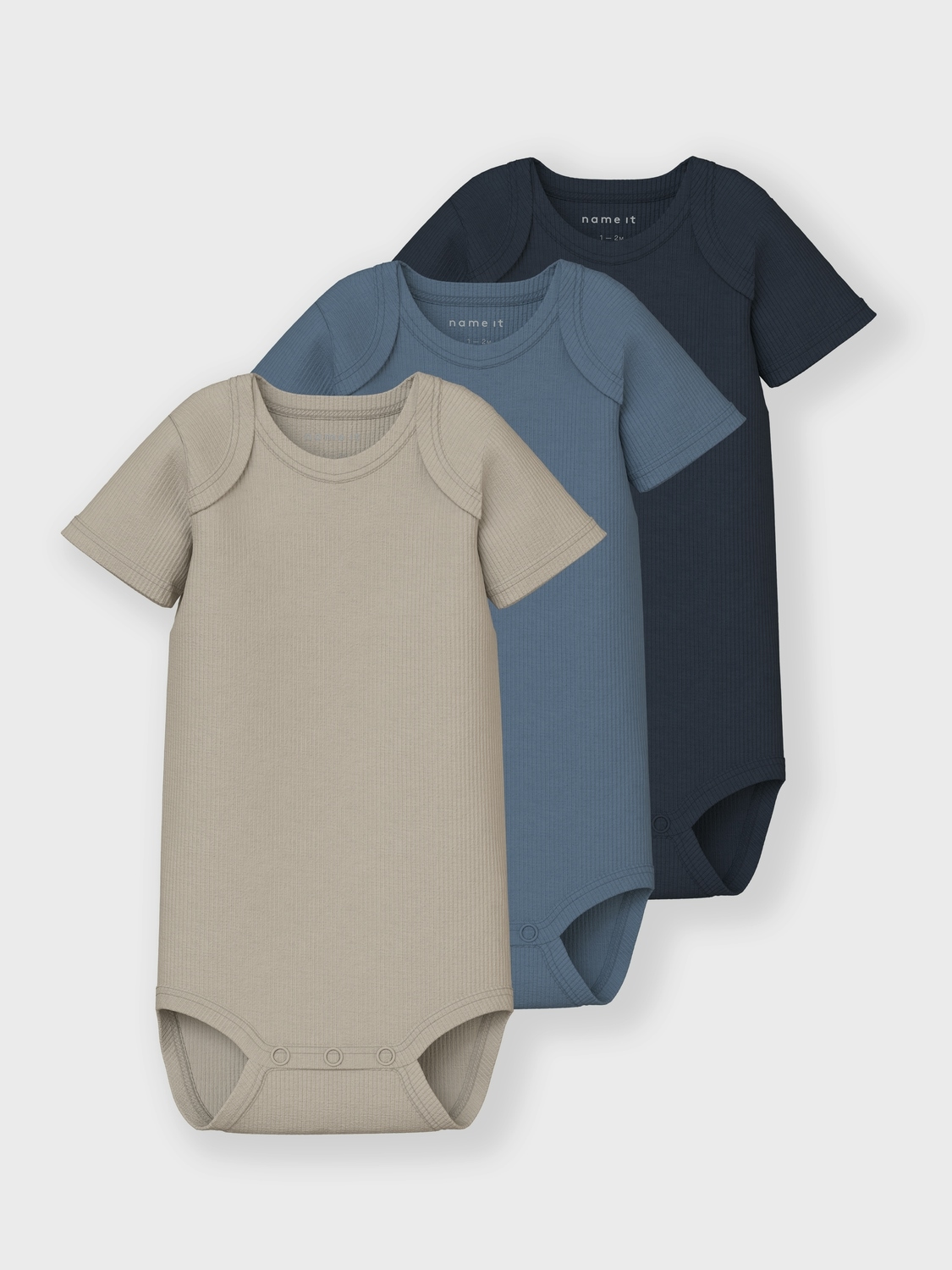 Name It Kurzarmbody »NBNBODY 3P SS SOLID RIB NOOS«