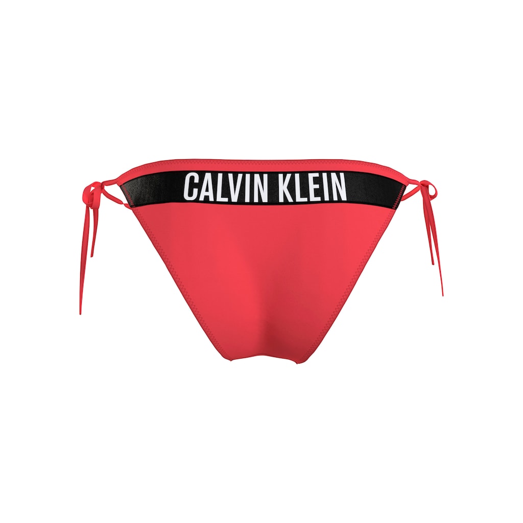Calvin Klein Swimwear Bikini-Hose »STRING SIDE TIE«, mit großem Logo hinten