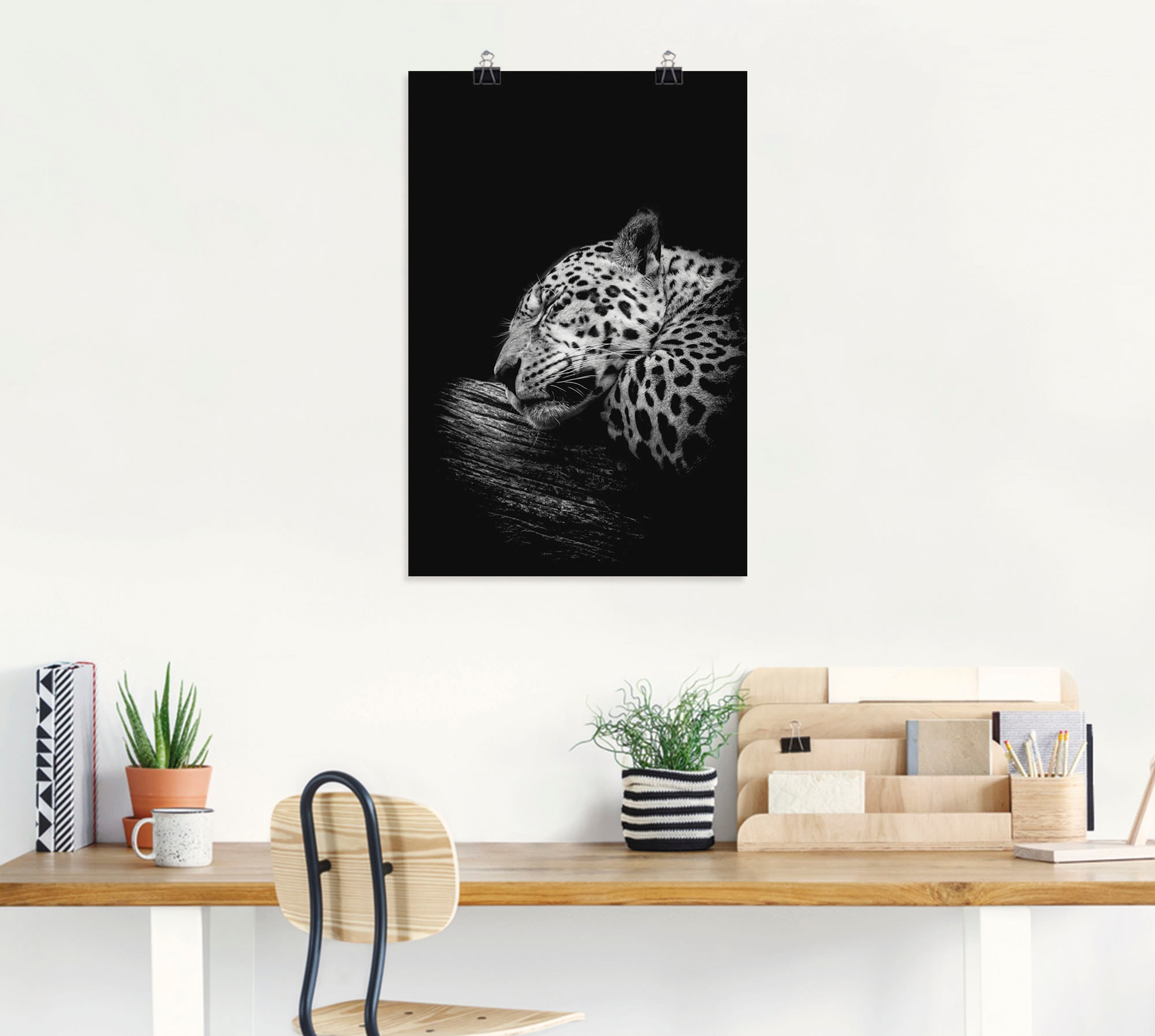 Online versch. St.), Artland Wildtiere, (1 »Der Wandaufkleber Poster Alubild, Größen Leinwandbild, schlafende Shop in kaufen oder OTTO im Jaguar«, Wandbild als