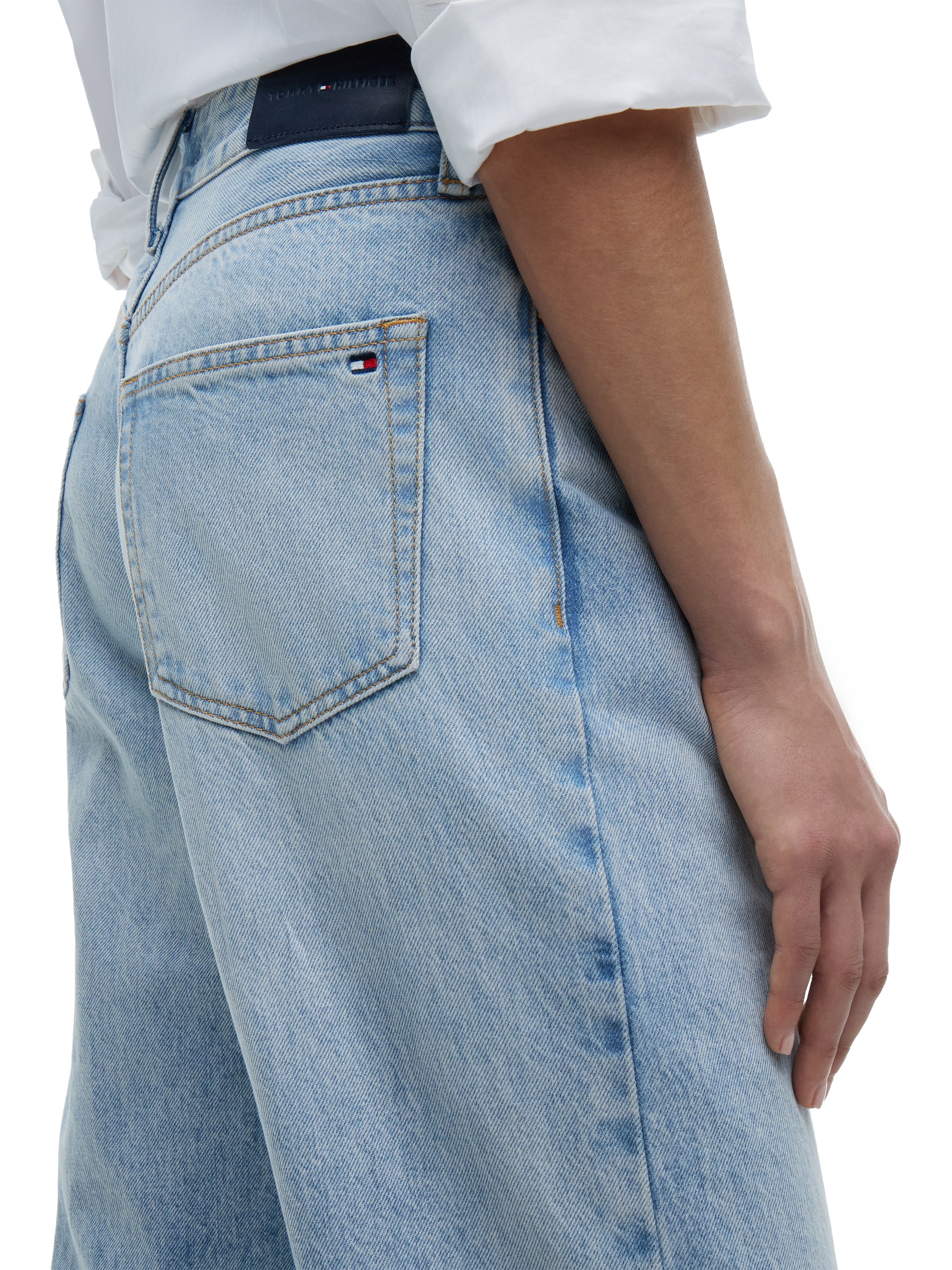 Tommy Hilfiger Straight-Jeans »LOOSE STRAIGHT CAM RW« Baumwolle, straight fit, regular waist