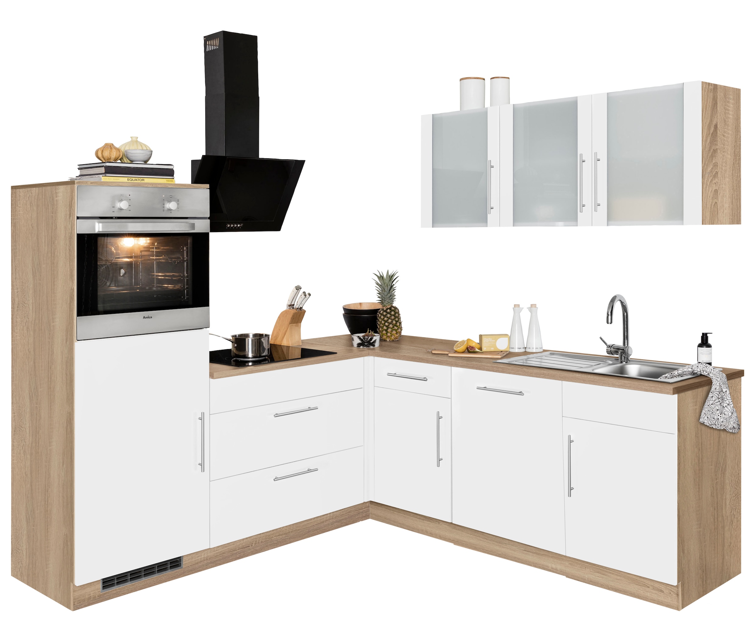wiho Küchen Winkelküche »Cali«, ohne E-Geräte, Stellbreite 210 x 220 cm  bestellen im OTTO Online Shop | Unterschränke