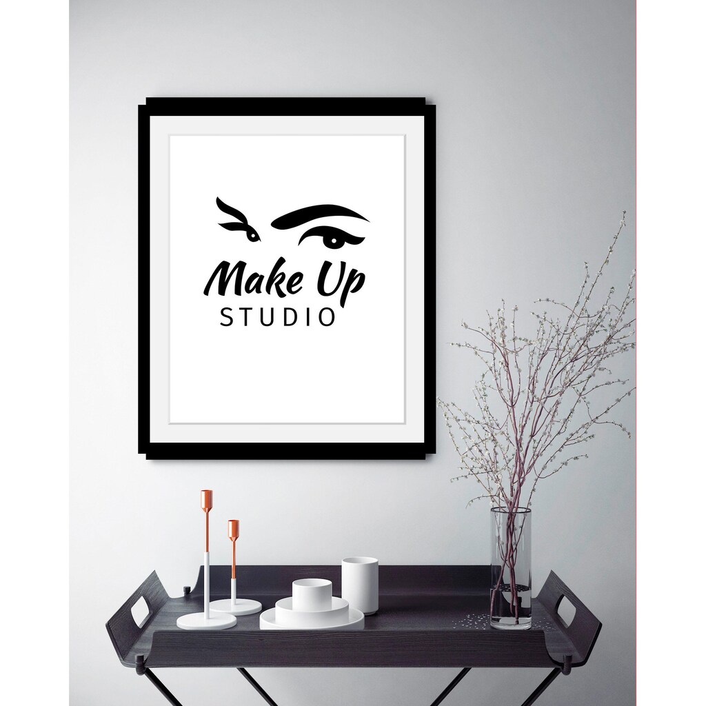 queence Bild »Make up Studio«, in 3 Größen, gerahmt