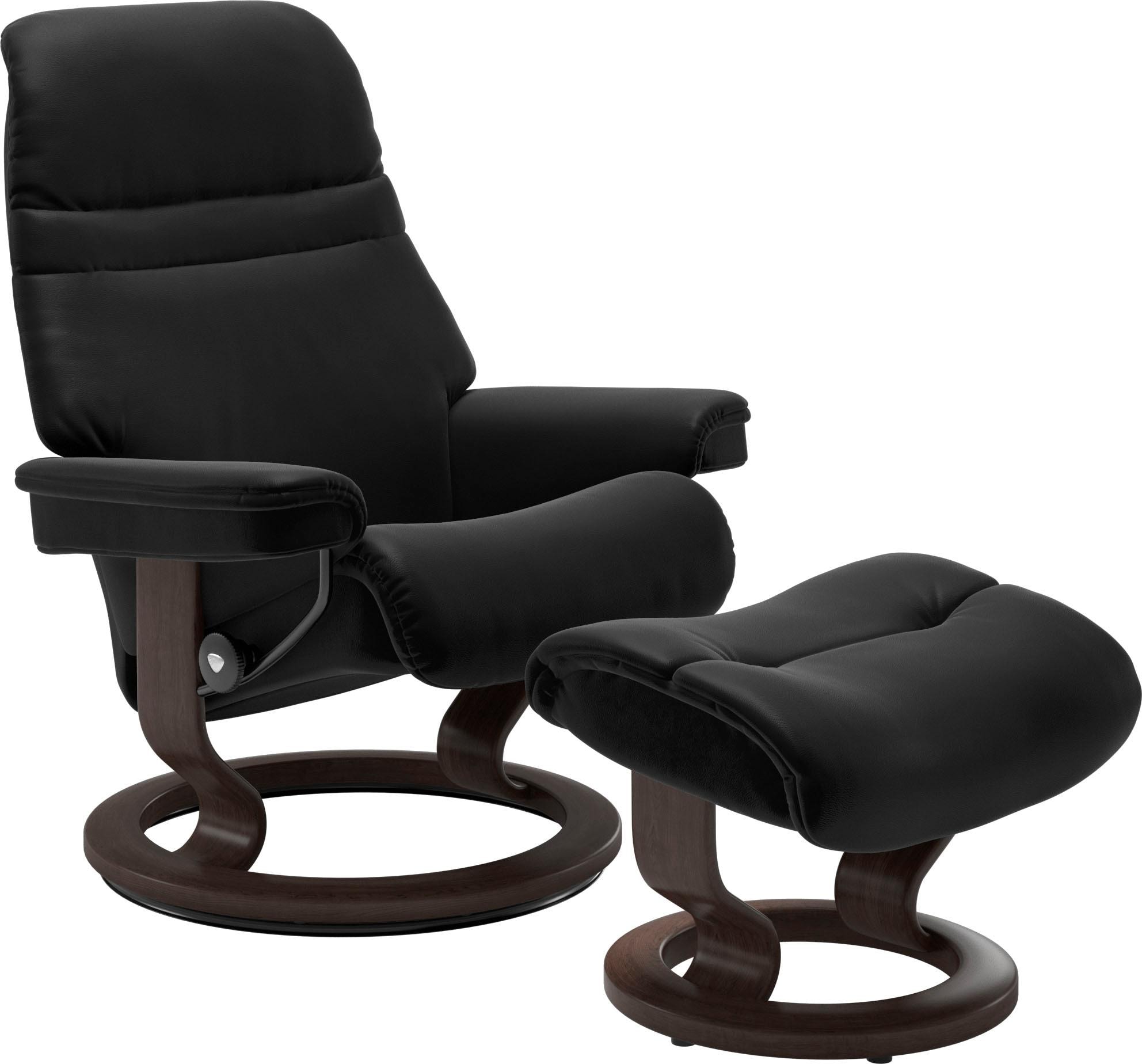 Stressless® Relaxsessel »Sunrise«, (Set, Relaxsessel mit Hocker), mit Classic Base, Größe M,...