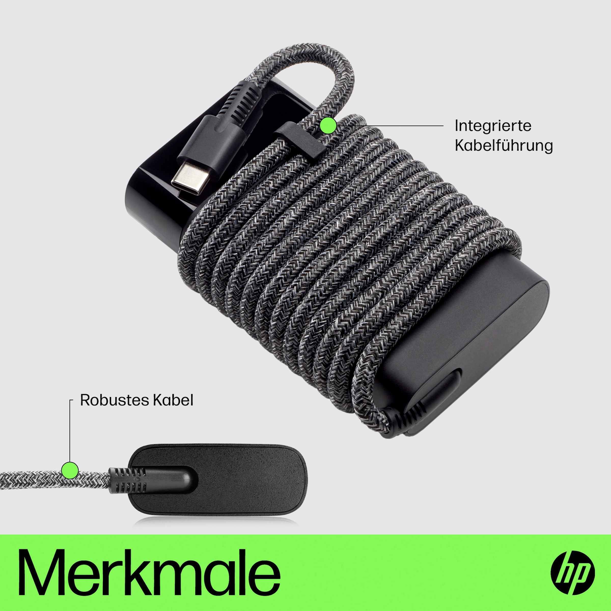 HP Notebook-Ladegerät »65W USB-C Laptop Charger« 1 Stk. tlg.