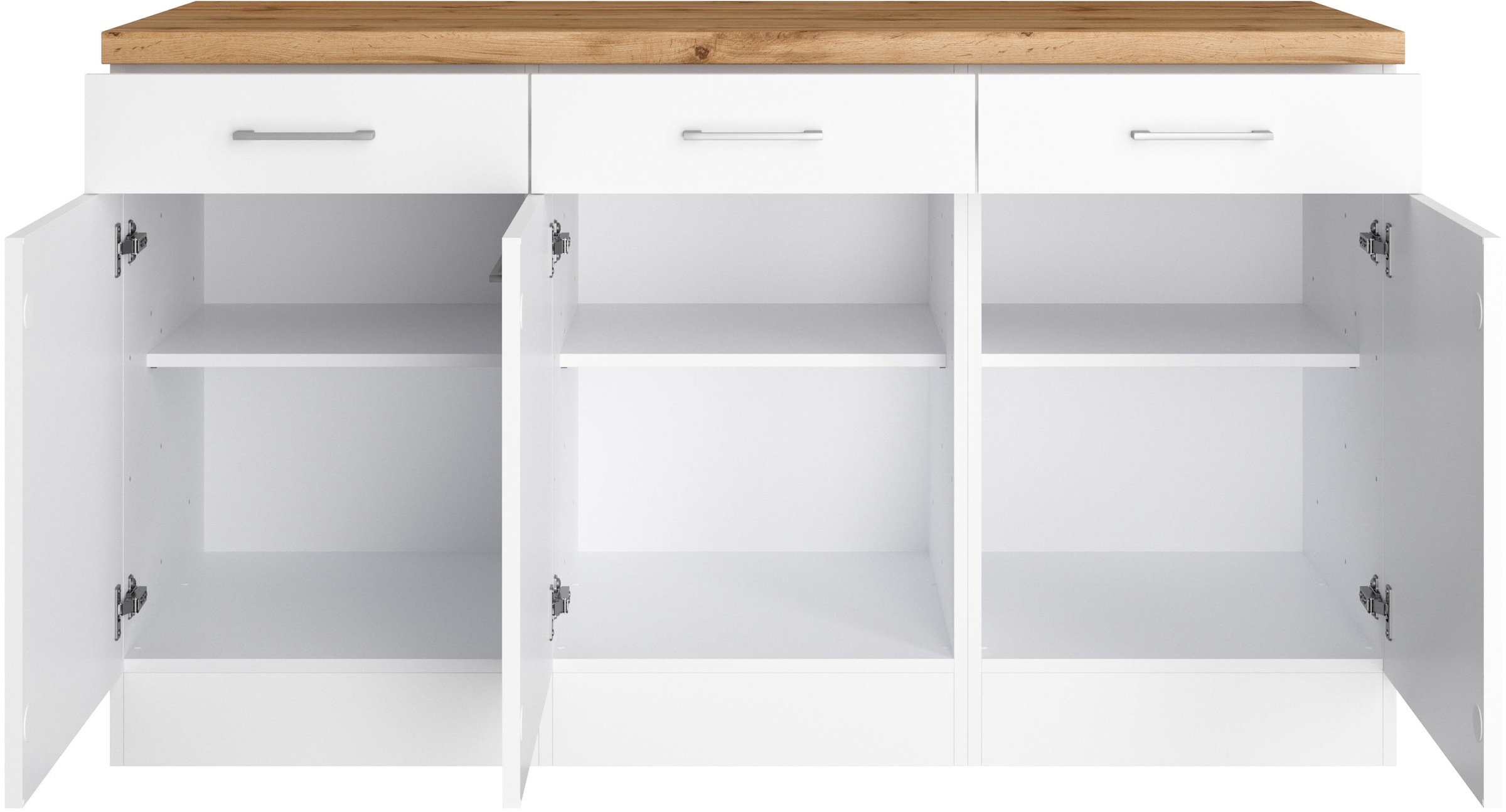 KOCHSTATION Unterschrank »KS-Milan« Unterschrank 150 cm, matte oder hochglänzende Fronten