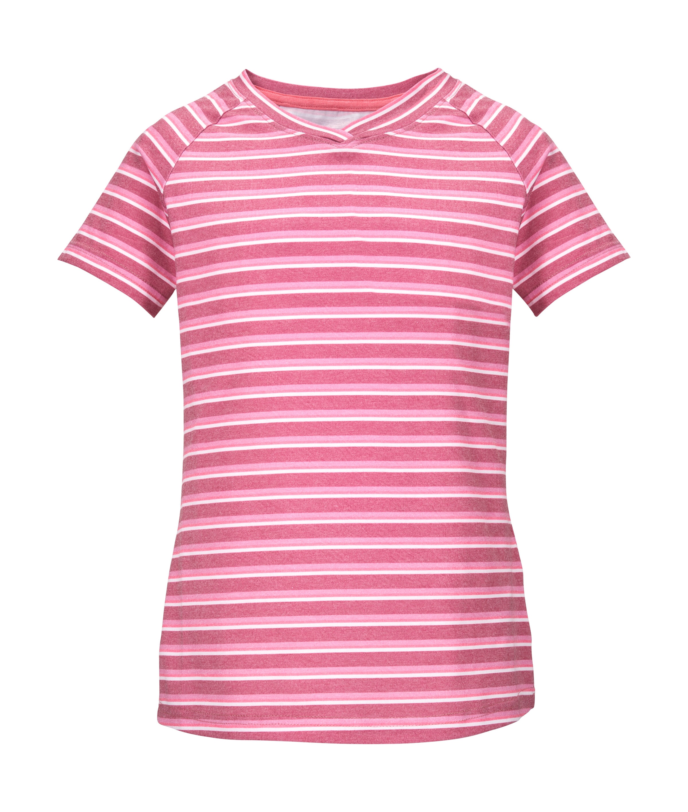 Killtec T-Shirt »KOS 136 GRLS TSHRT« Mädchen T-Shirt, V-Ausschnitt, Streifenmuster, Raglan-Schnitt