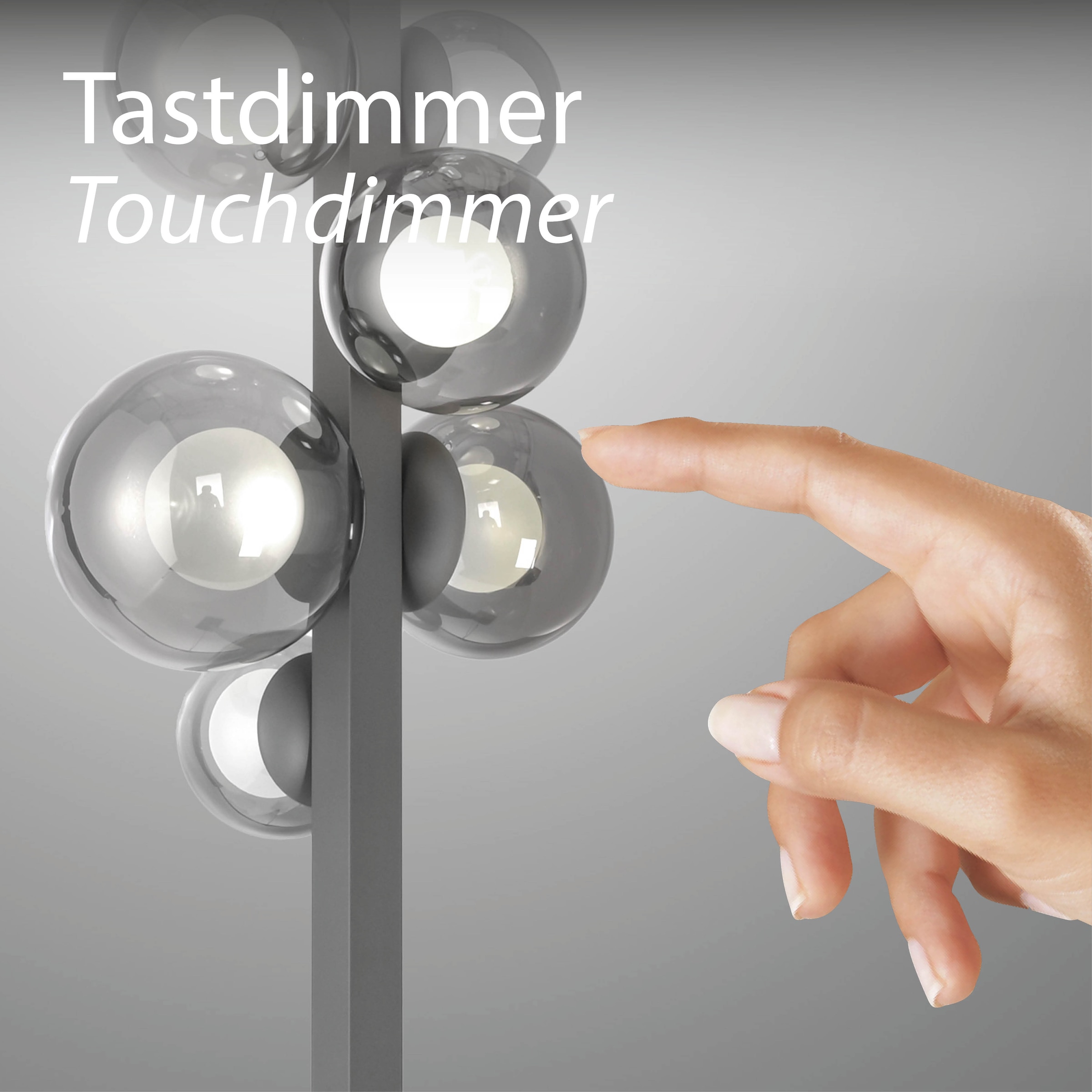 Neuhaus PURE LED Stehlampe »PURE Popup« LED-Board 1 Stk. warmweiß - kaltweiß Stufenloses dimmen, CCT, Tastdimmer,  Memoryfunktion