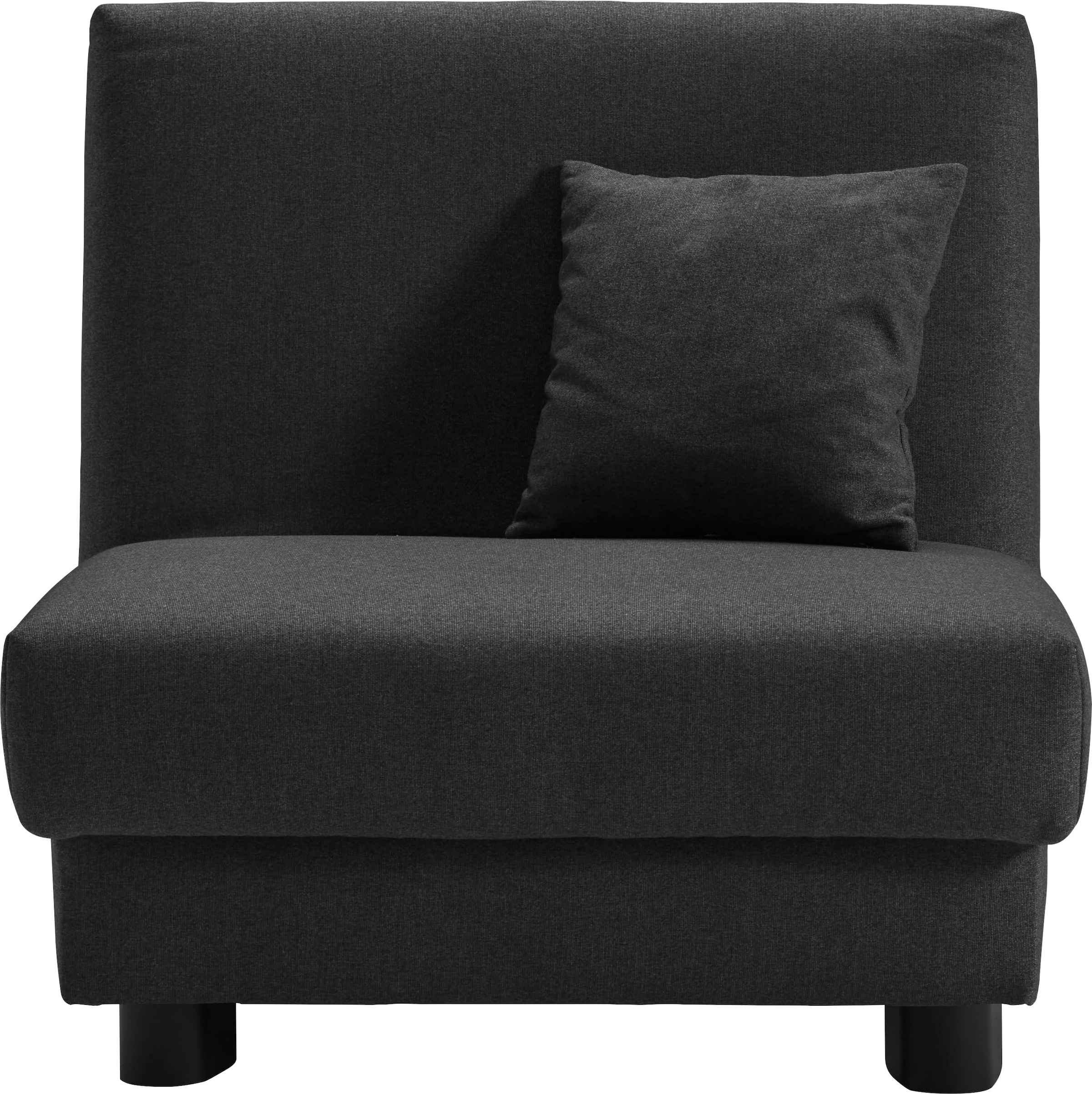 ell + ell Schlafsofa »Enny« Liegefläche Breite 80 cm, Liegehöhe 40 cm, Füße schwarz, Rückenlehne