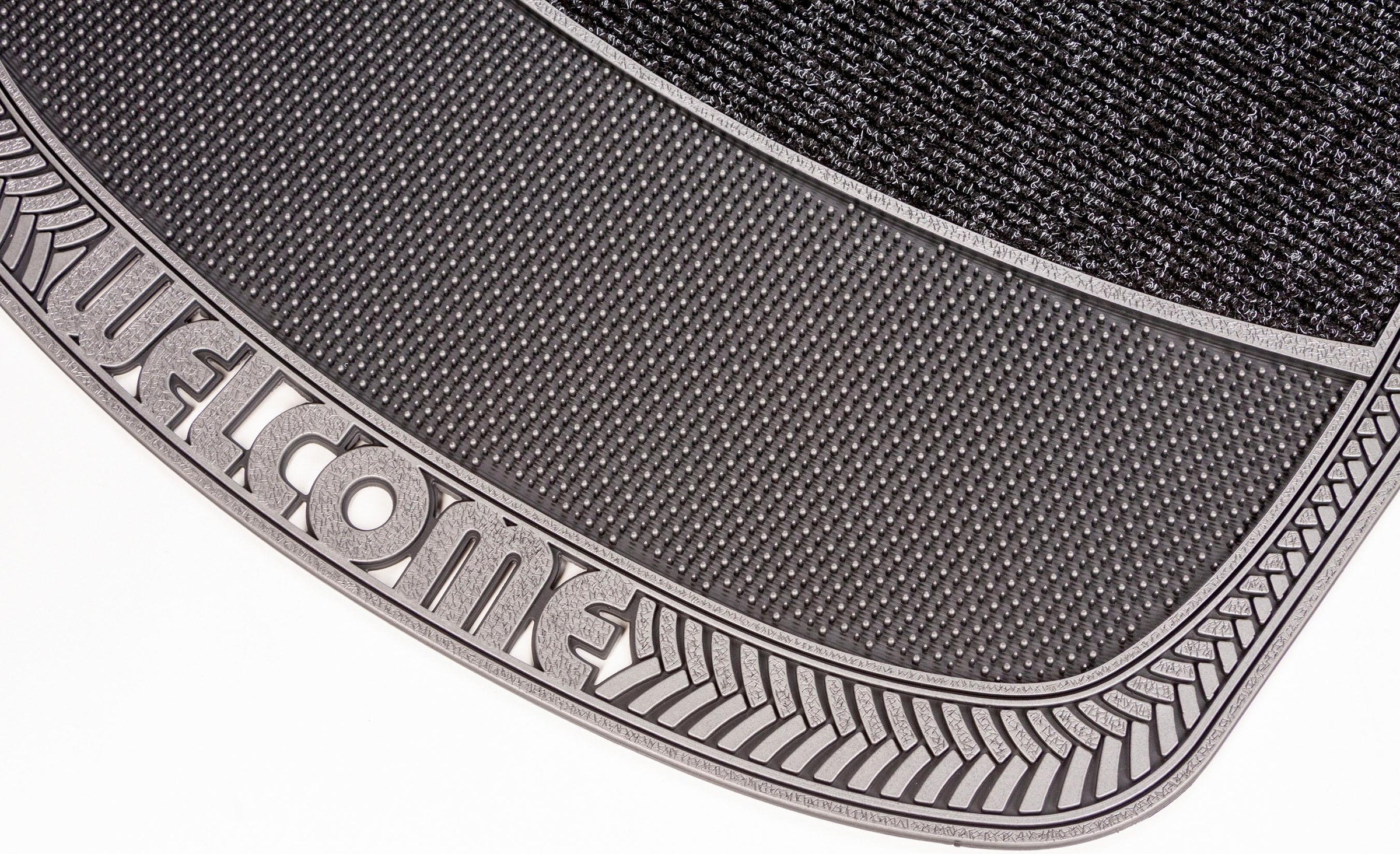 Home2Fashion Fußmatte »TC Clean Weaves, Welcome«, rechteckig, 8 mm Höhe, Schmutzfangmatte, mit Spruch, robust, In- und Outdoor geeignet