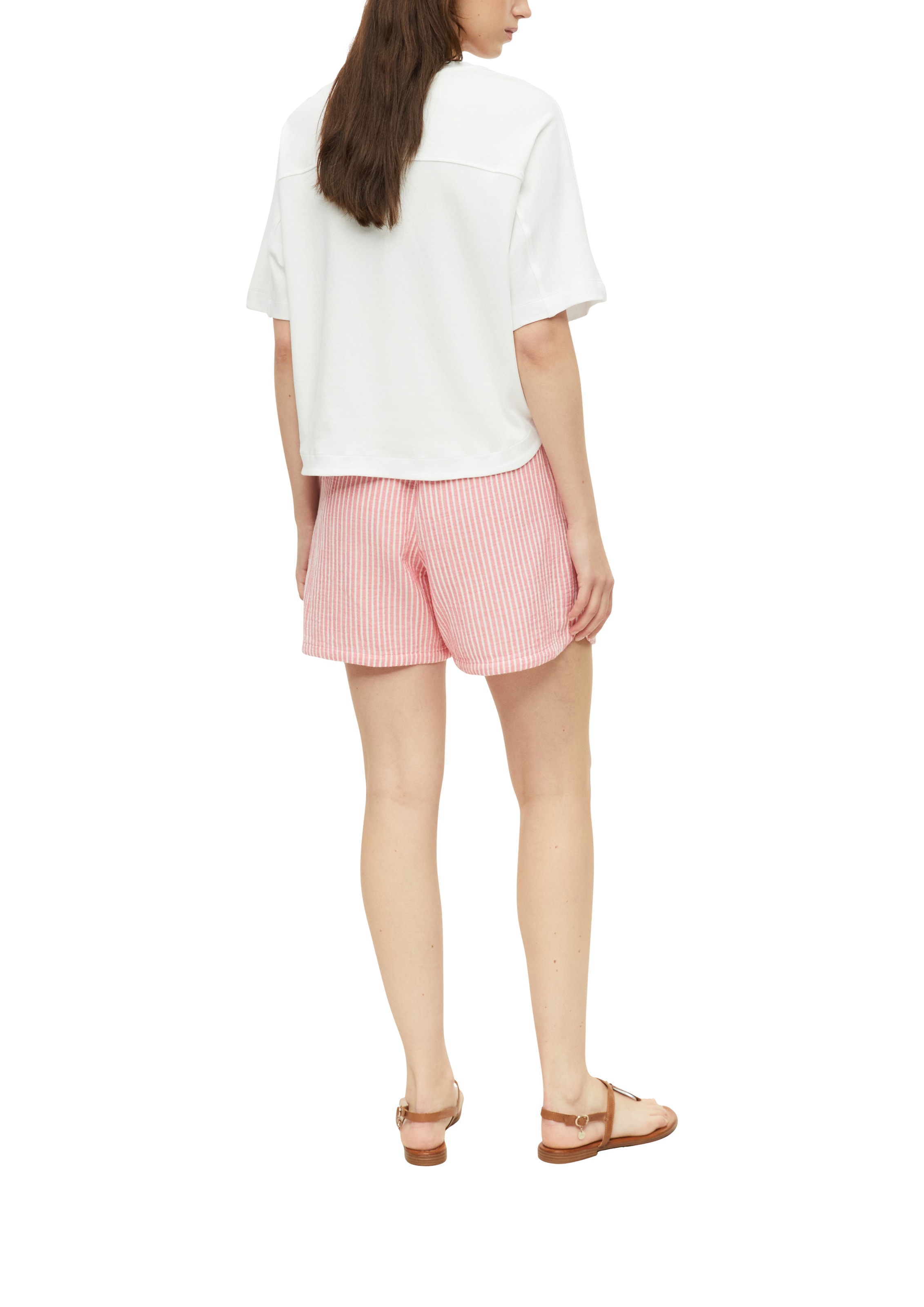 s.Oliver Relaxshorts  Gestreifte Sommershort aus reiner Baumwolle