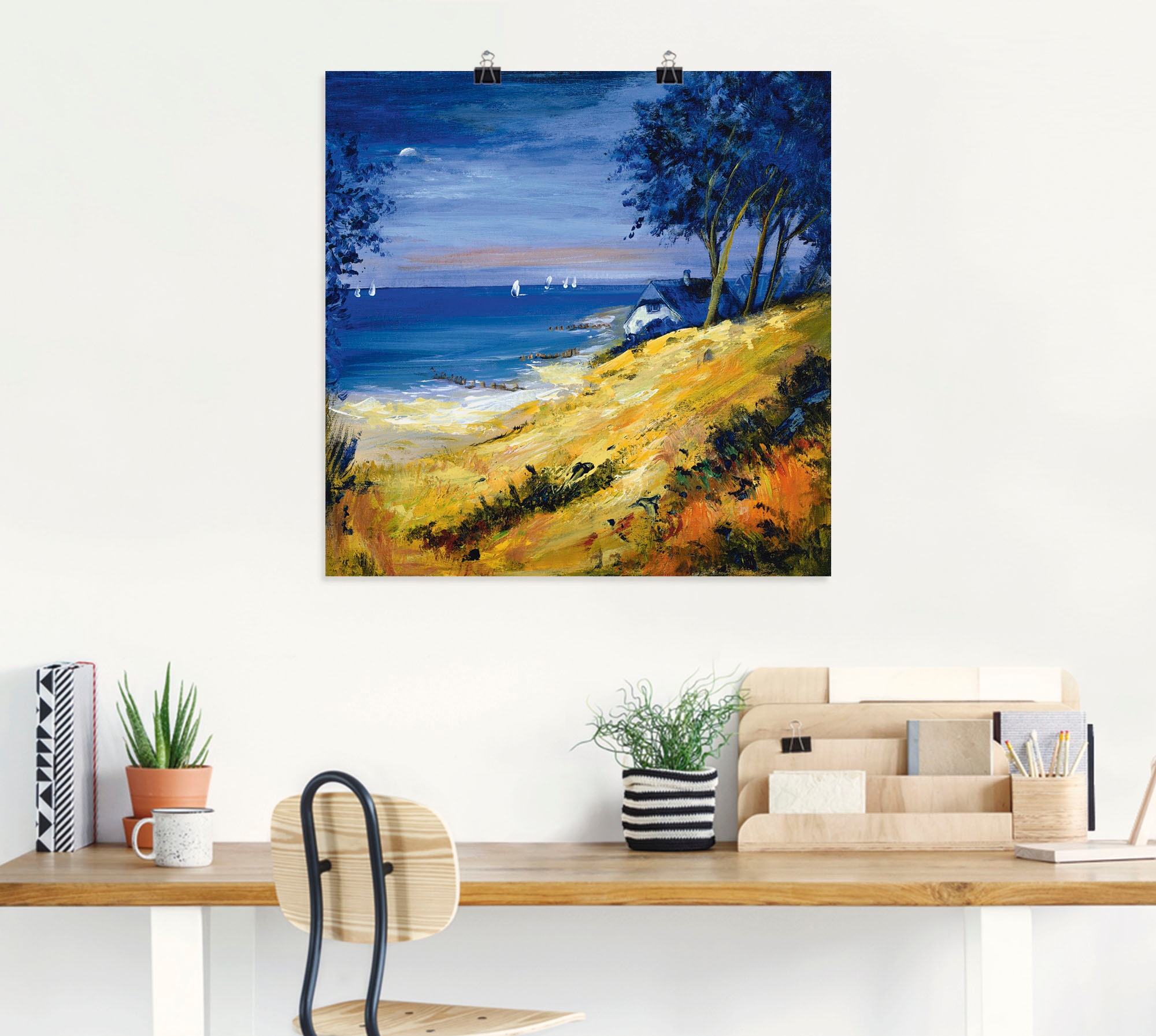 Artland Wandbild »Das Meer zu Hause«, Gewässer, (1 St.), als Leinwandbild, Poster in verschied. Größen
