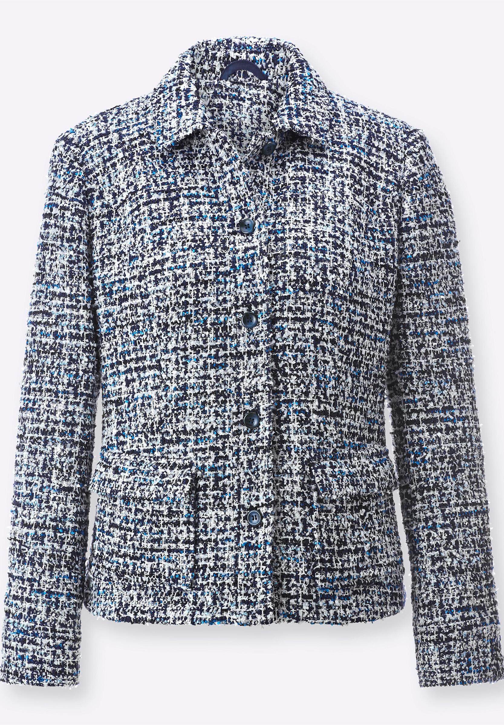 creation L Blusenblazer »Bouclé-Blazer Bouclé-Blazer mit Glanzgarnen«