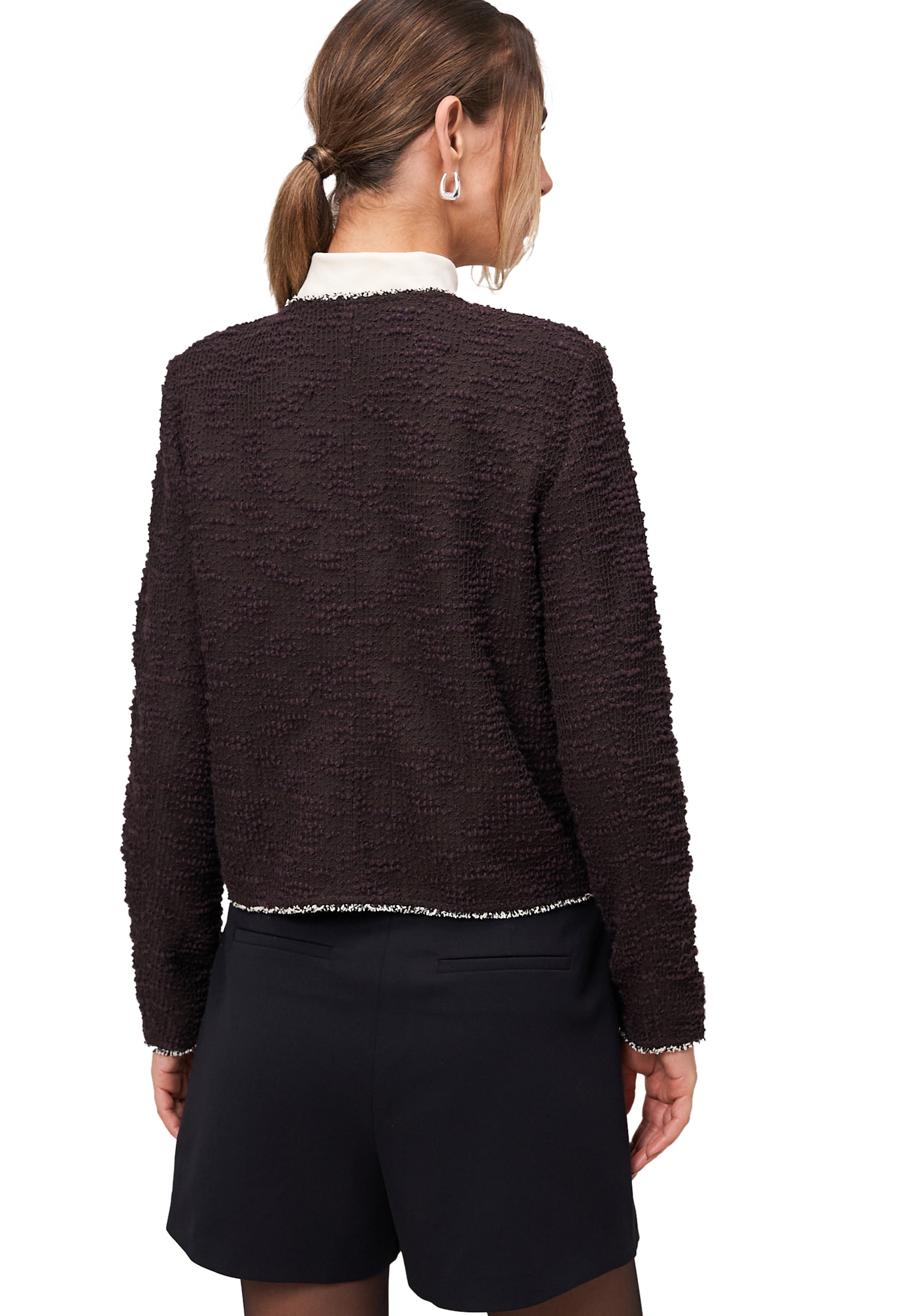 Zero Jackenblazer »Blazer Bouclè mit Knöpfen«