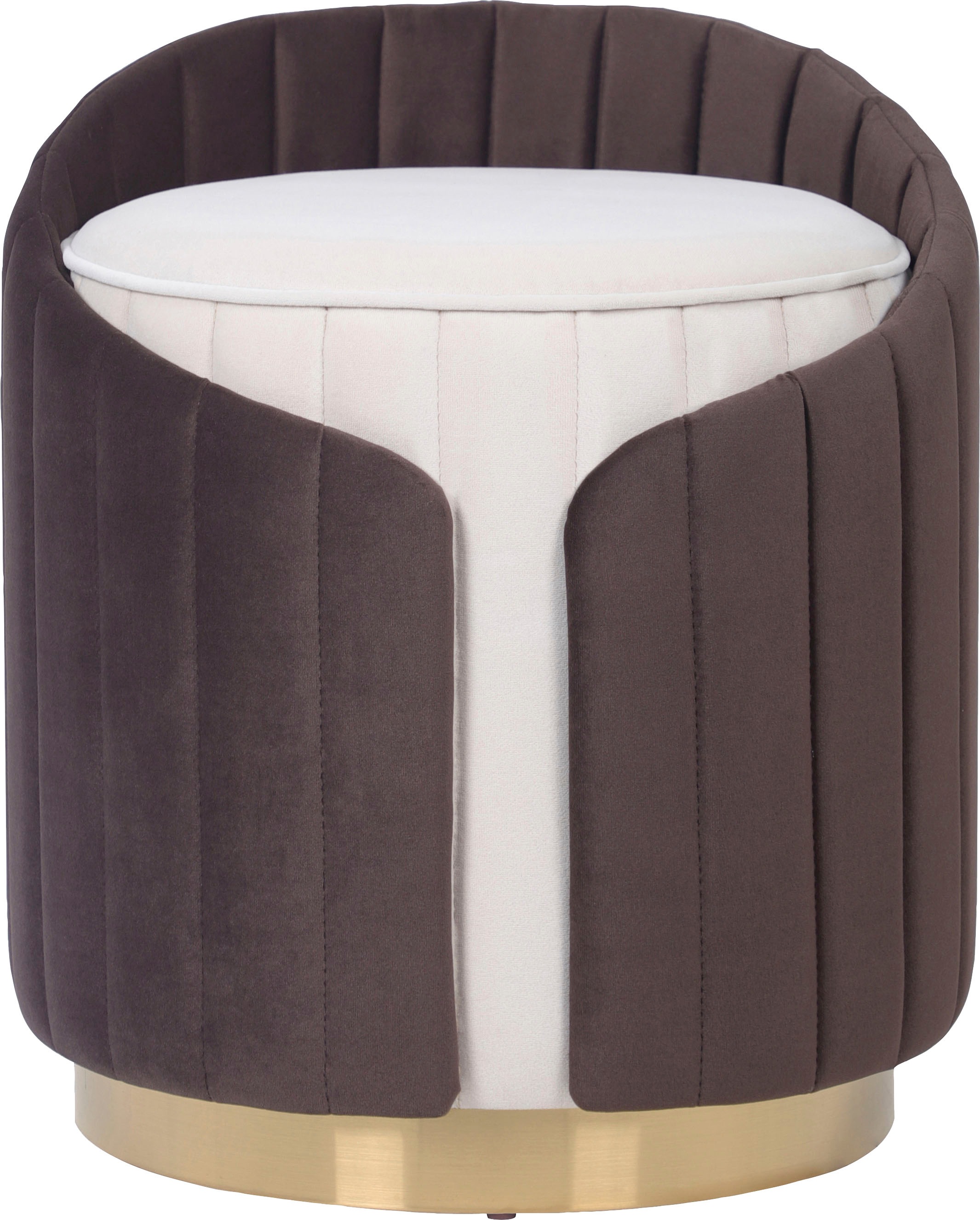 Kayoom Sitzhocker »Hocker Corin 145, Modernes Design, Komfortabel mit Rückenstütze«, (1 St.), zweifarbig, modern, komfortable Rückenstütze