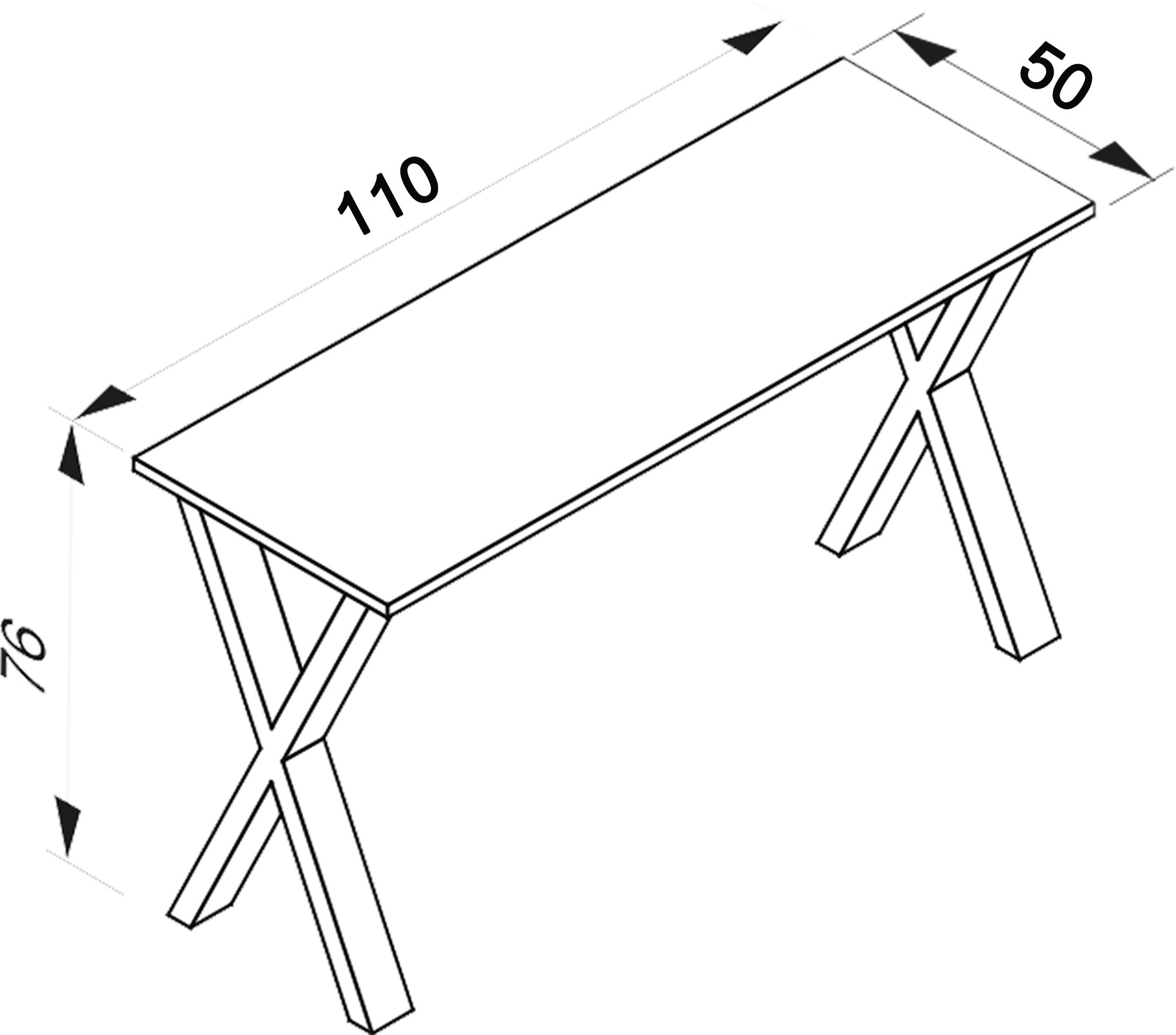 VCM Esstisch »Premium Holz Esstisch Küchentisch Xona X« 1 Stk. tlg.