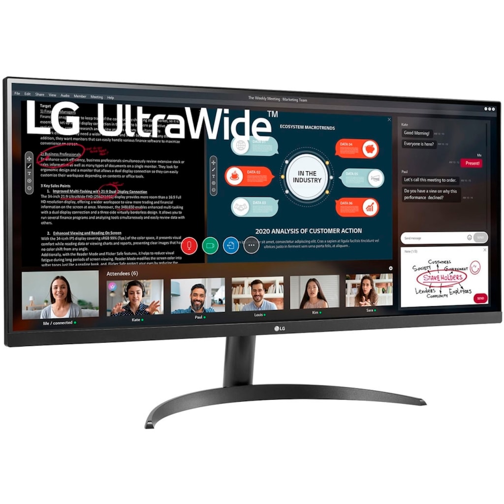 LG LED-Monitor »34WP500«, 87 cm/34 Zoll, 2560 x 1080 px, Full HD, 5 ms Reaktionszeit, 75 Hz