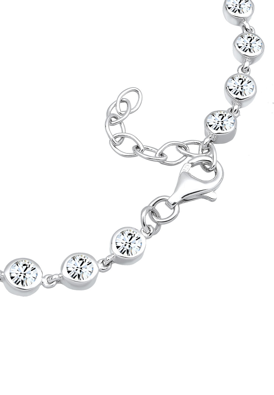 Elli Premium Armkette »Armband Kristalle 925 Sterling Silber«