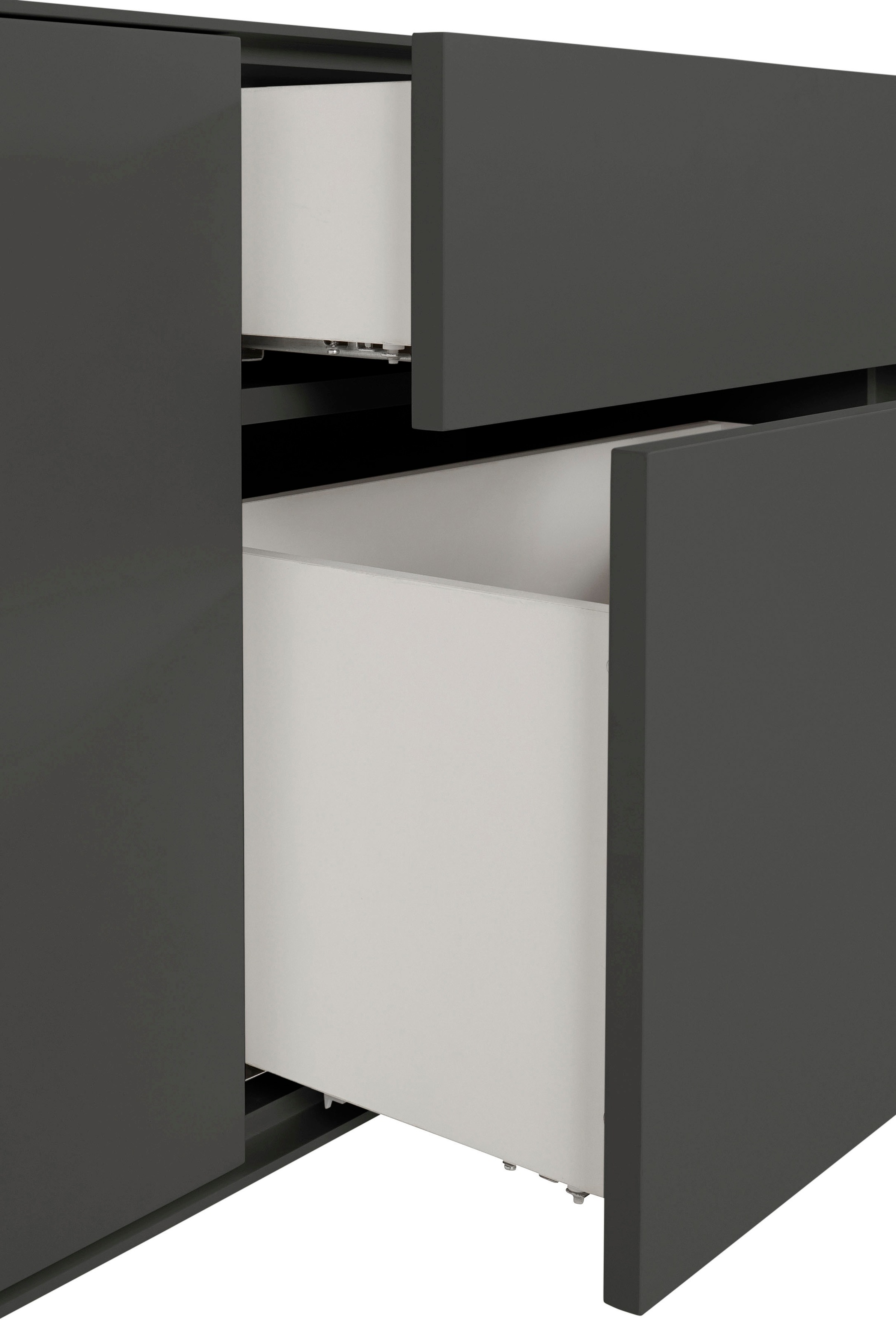 LeGer Home by Lena Gercke Lowboard »Essentials«, (2 St.), Breite: 254cm, MDF lackiert, Push-to-open-Funktion