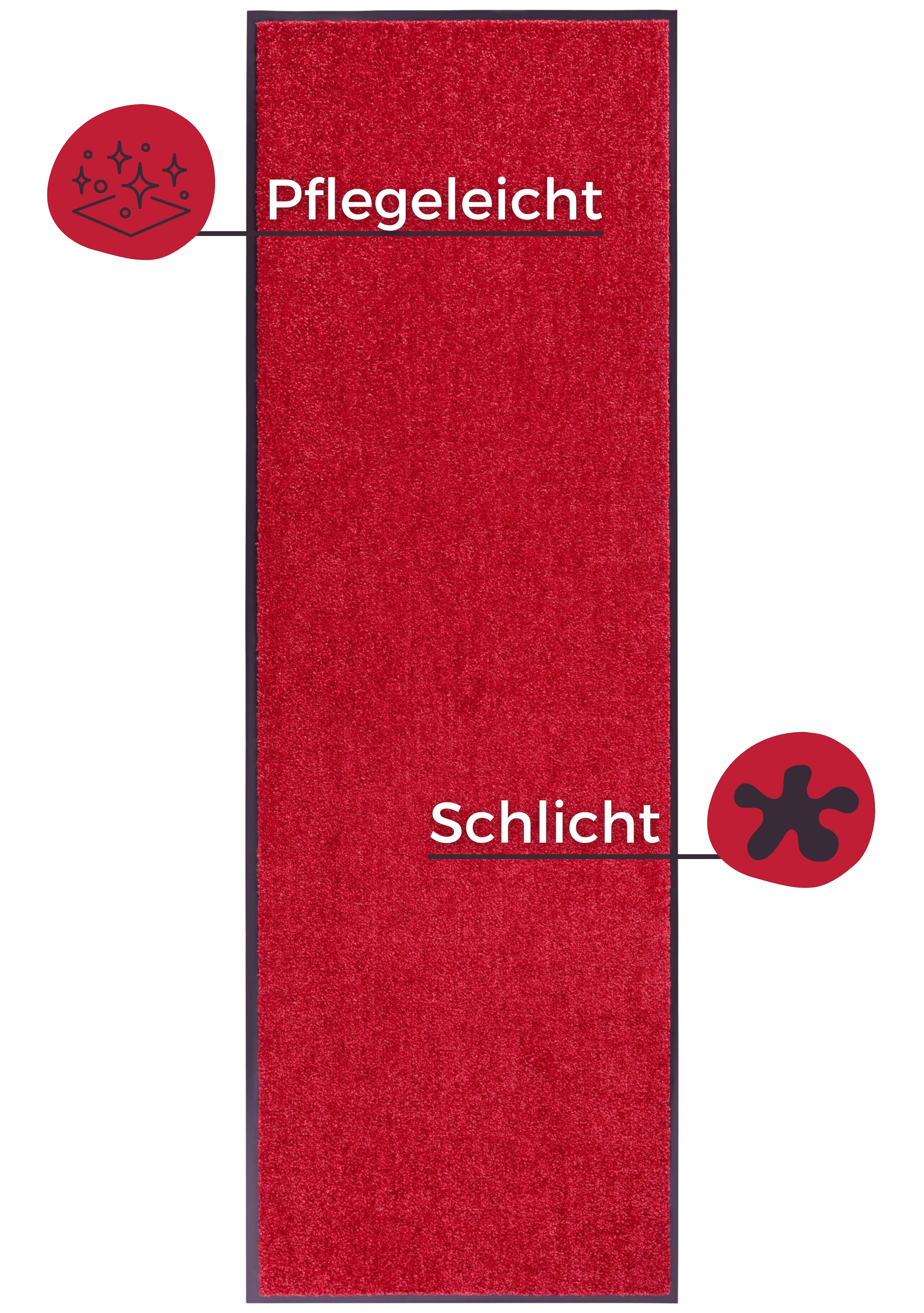 HANSE Home Fußmatte »Wash & Clean«, rechteckig, 7 mm Höhe, Schmutzfangmatte, Türmatte, In- und Outdoor, Teppich, Läufer, waschbar