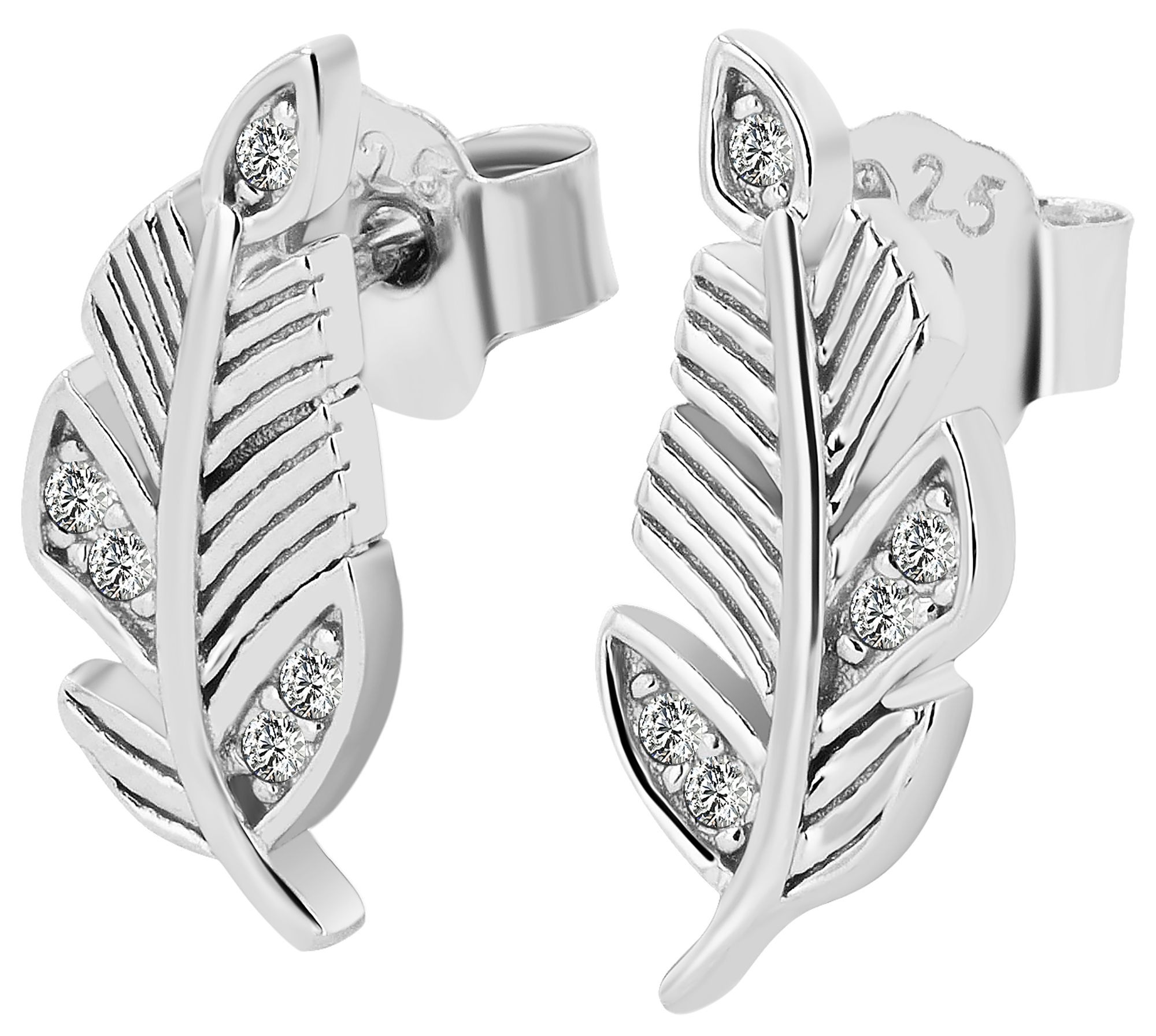 Adelia´s Paar Ohrstecker »Damen Ohrringe ¿ Ohrstecker aus 925 Silber mit Zirkonia«