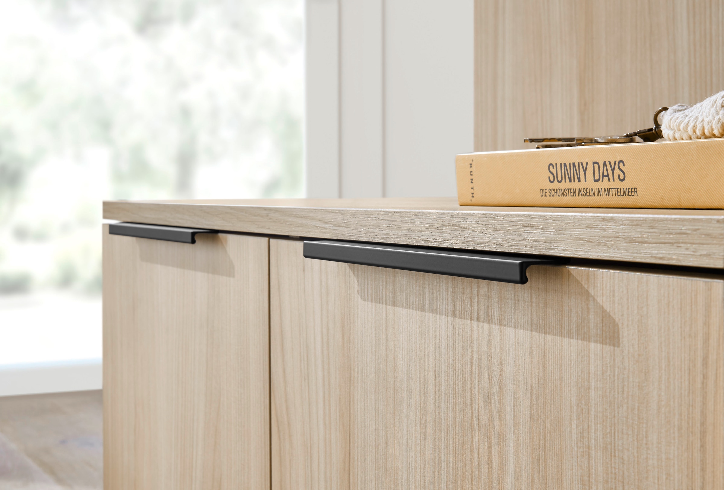 HBZ Kompaktgarderobe »Jimmy, Melaminbeschichtung, Griffleiste« 1 Stk. tlg. Breite 210cm, 4 Komponenten, Melaminbeschichtung