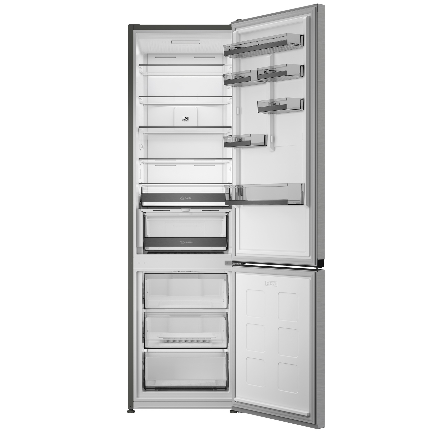 BAUKNECHT Kühl-/Gefrierkombination »KGN ECO 201AM IN« 203,5 cm hoch 59,5 cm breit FreshShield hält Temperatur und Feuchtigkeit perfekt im Gleichgewicht