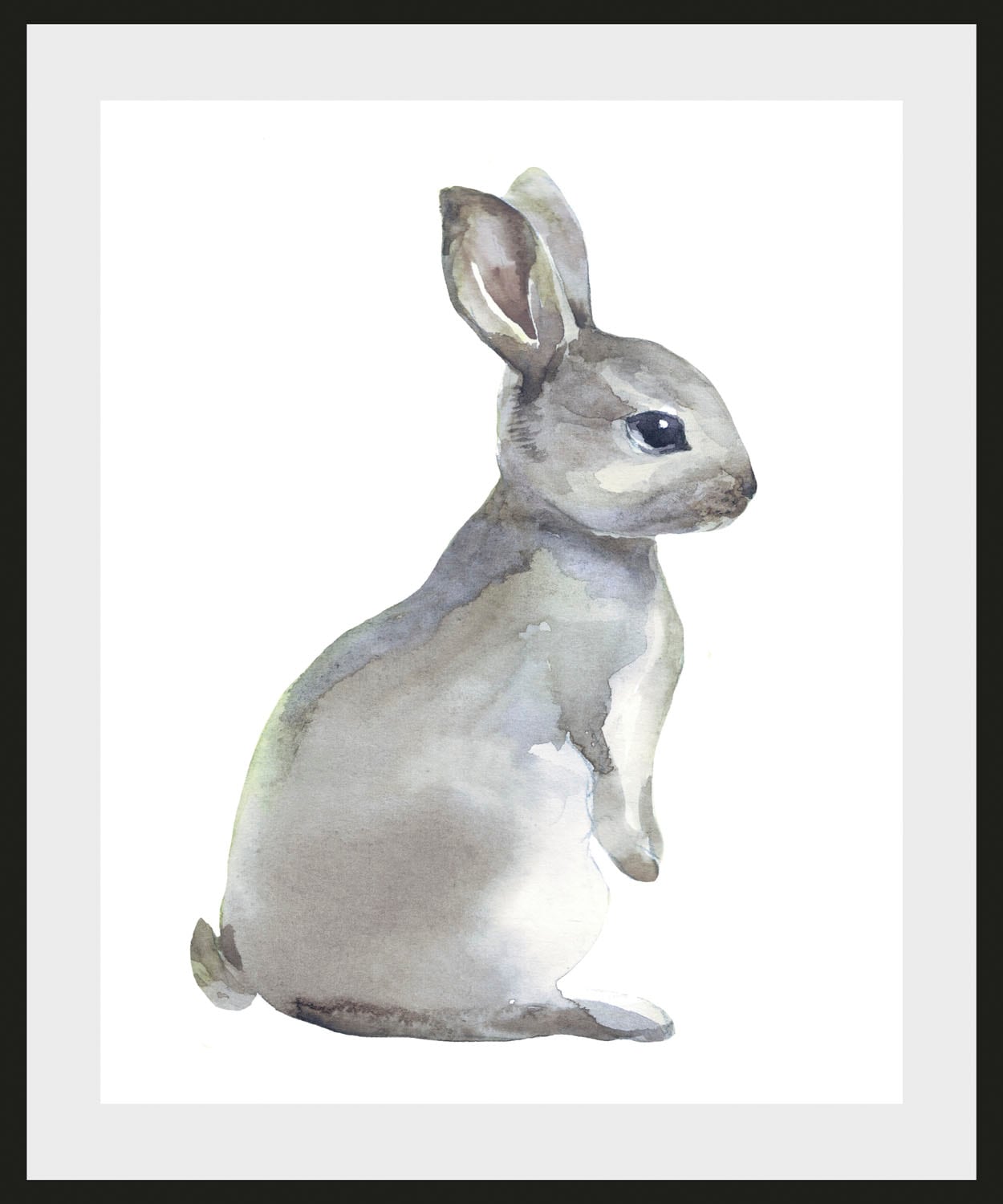 queence Bild »Millie« Haustiere | Kunst | Schwarz-Weiß 1 Stk. tlg. HD Premium Poster-Druck inkl. Holzrahmen