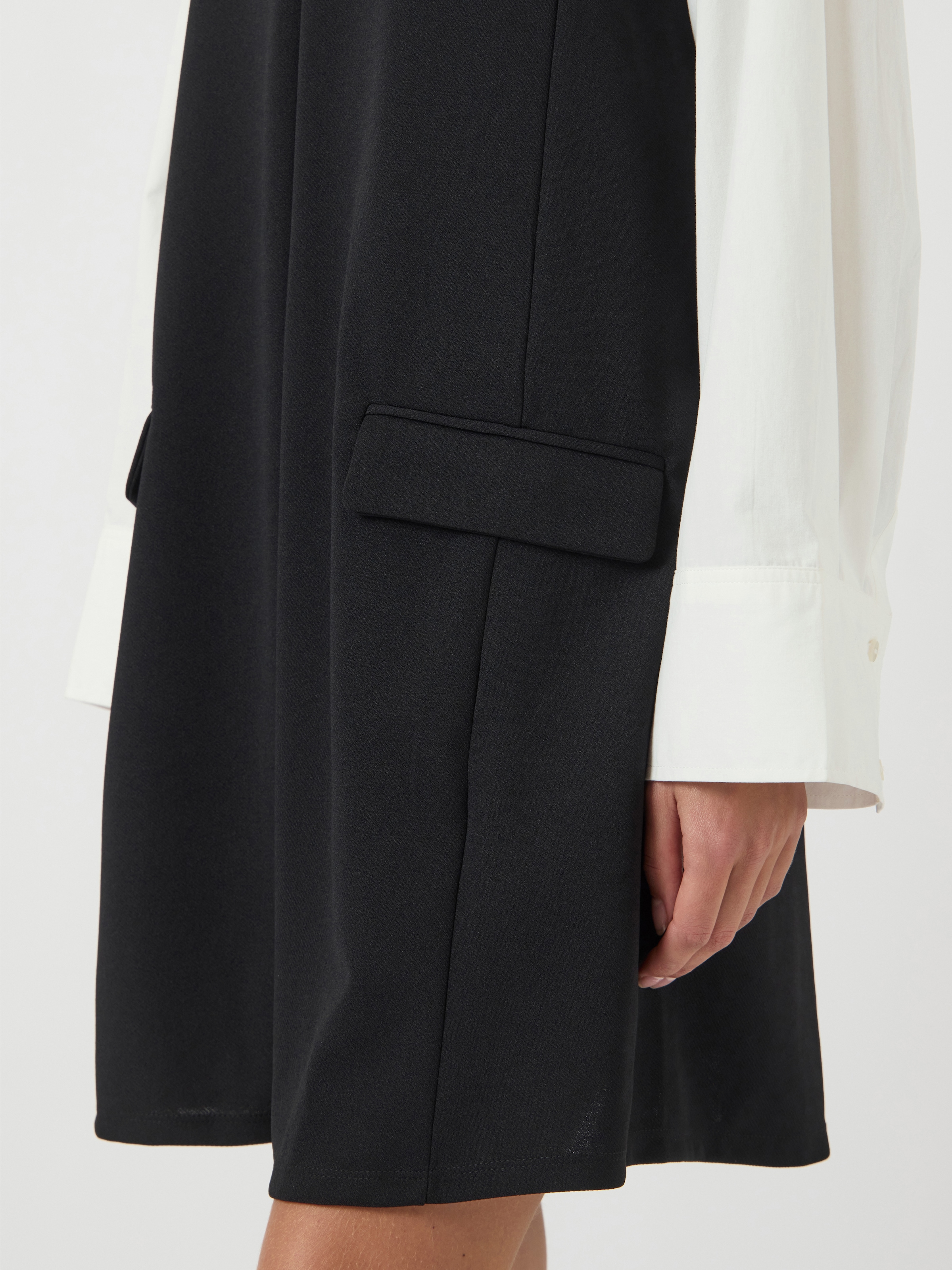 Y.A.S Minikleid »YASMALEA SL WIDE DRESS S. NOOS« Pattentaschen Kunstfaser mit Stretch, loose fit