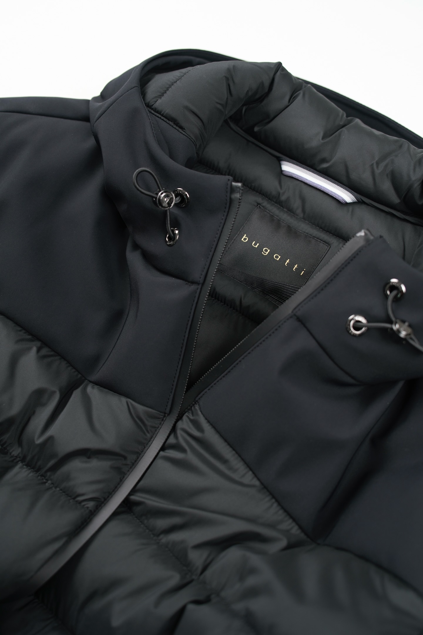 bugatti Langjacke, mit Kapuze, mit Stretchfunktion