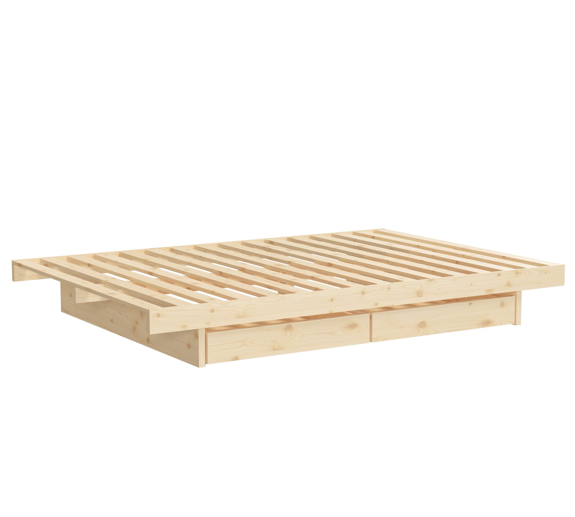Karup Design Bettgestell »Kanso Bed, Stauraumbett, Bett mit oder ohne Schubladen«, Bett mit/ohne Schubladen, inkl Lattenrost, FSC®zertifiert