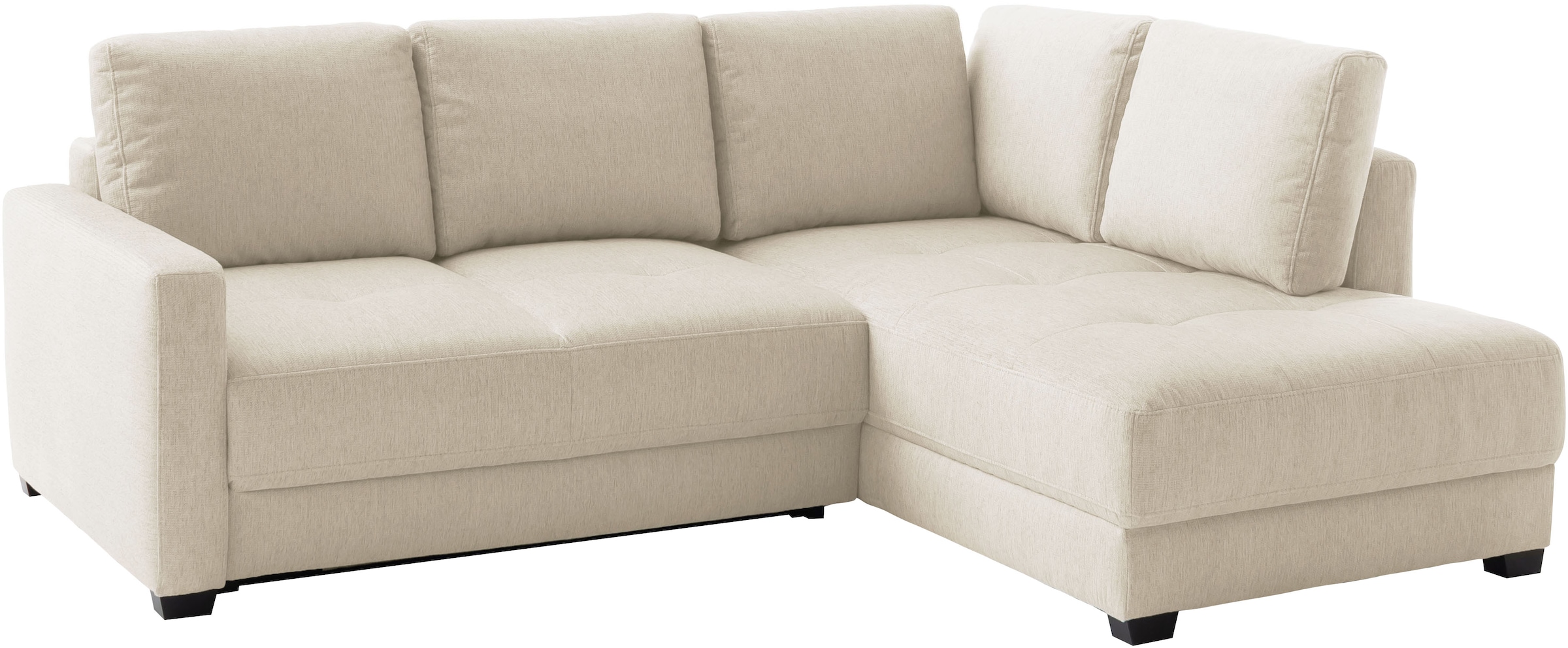 Mr. Couch Ecksofa »Pierre, L-Form mit Taschenfederkern« mit DuraSpring-Taschenfederkern bis 140 kg belastbar