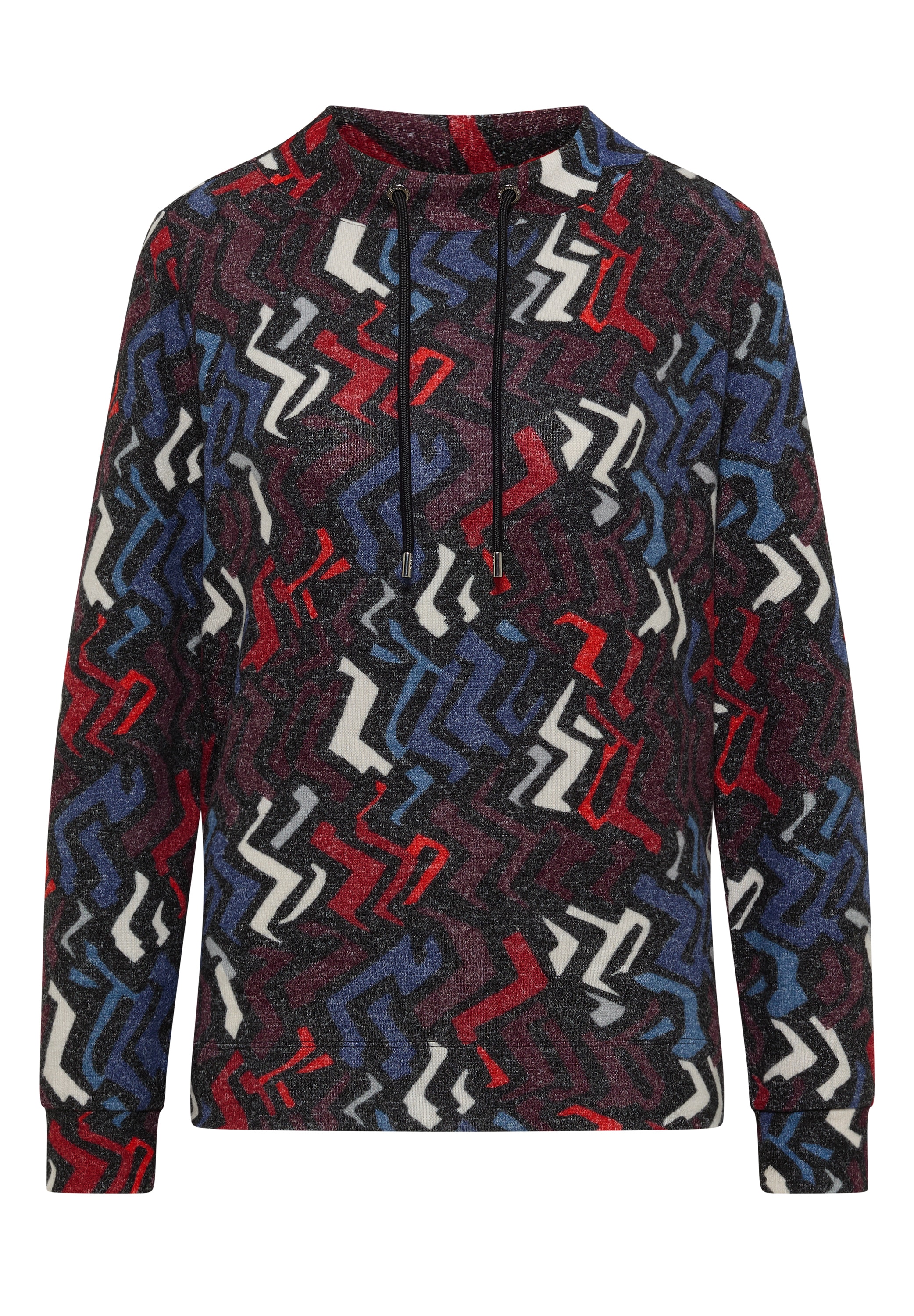 Cecil Stehkragenpullover mit Grafikmuster