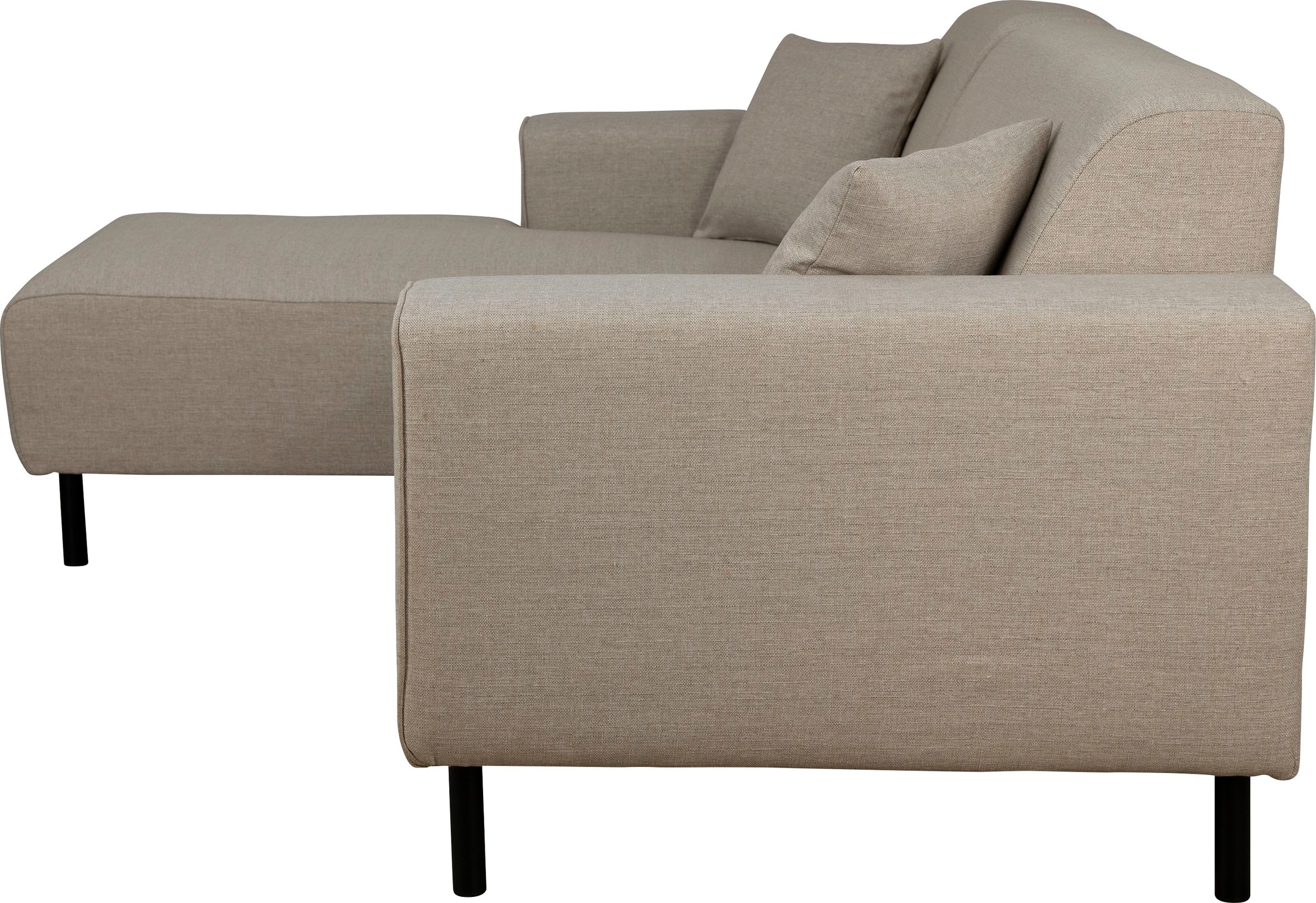 Home affaire Ecksofa »ARROS L-Form mit Wellenunterfederung, Maße B/T/H: 235/163/81 cm« incl. Zierkissen, mit Recamiere rechts/links bestellbar, auch in Cord