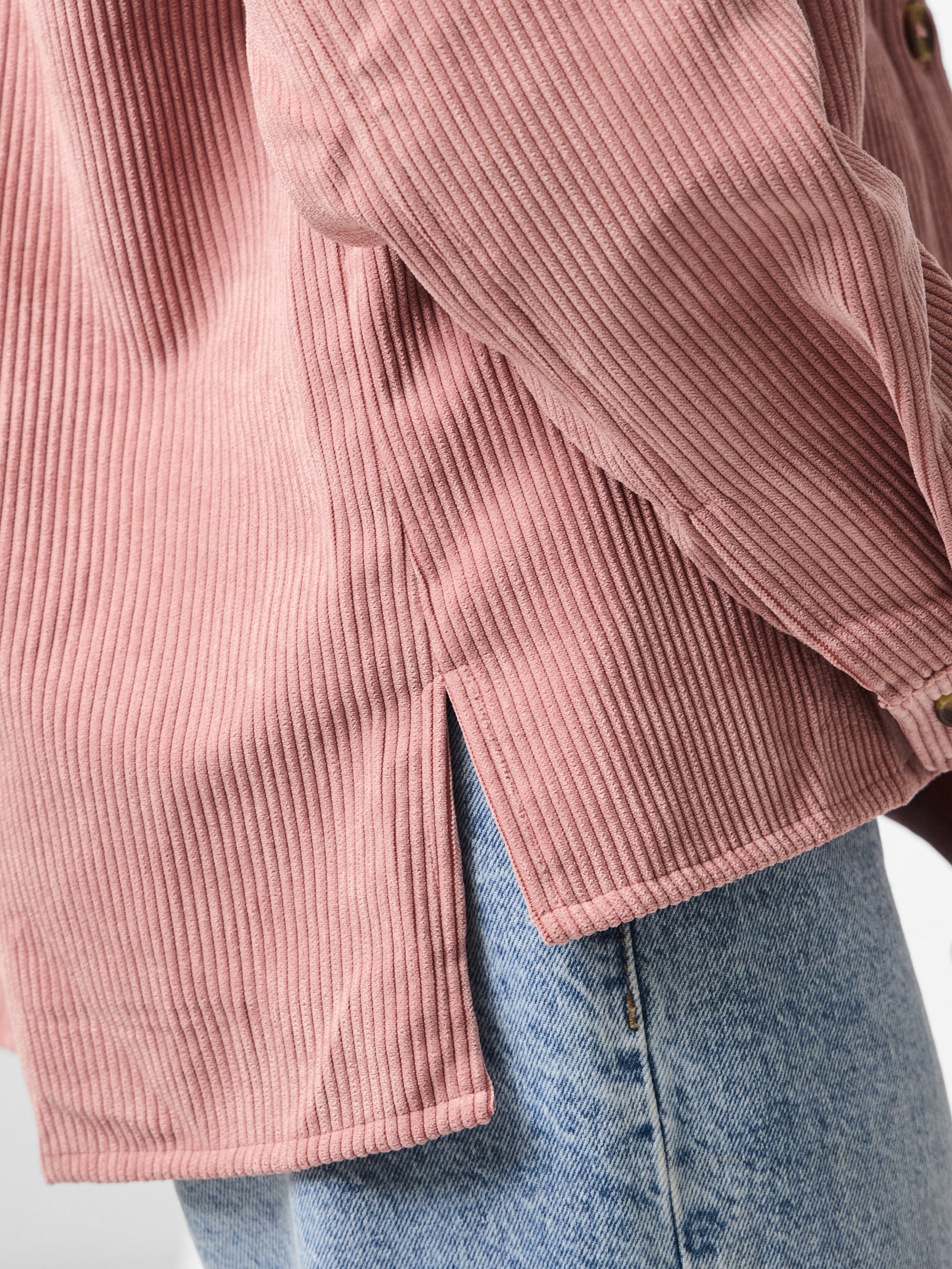 pieces Hemdbluse »PCEFFI LS SHIRT WVN NOOS« Materialmix, loose fit