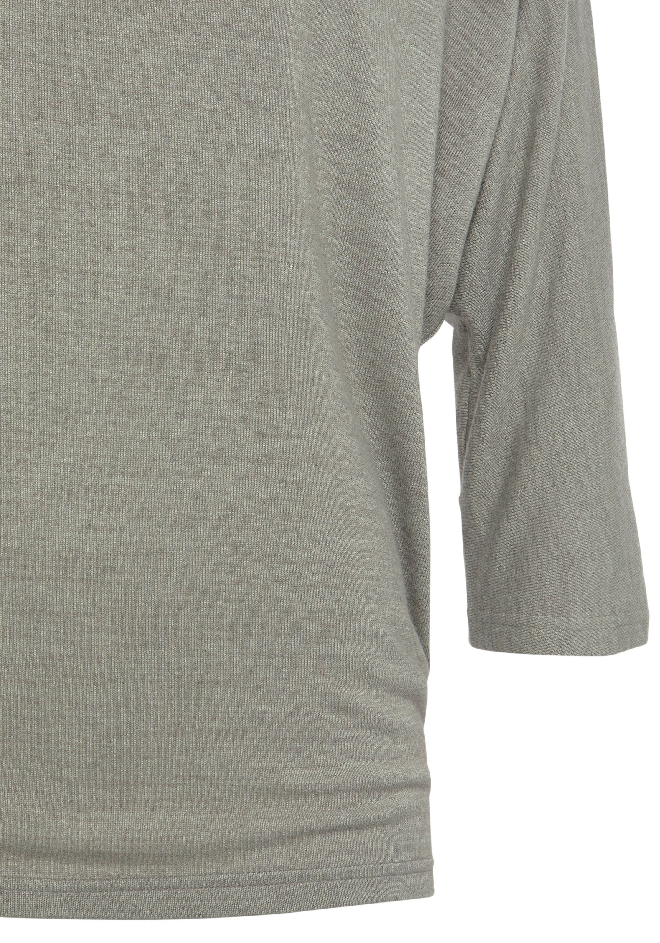 LASCANA 3/4-Arm-Shirt »aus weicher Feinstrickqualität«, mit Fledermausärmeln