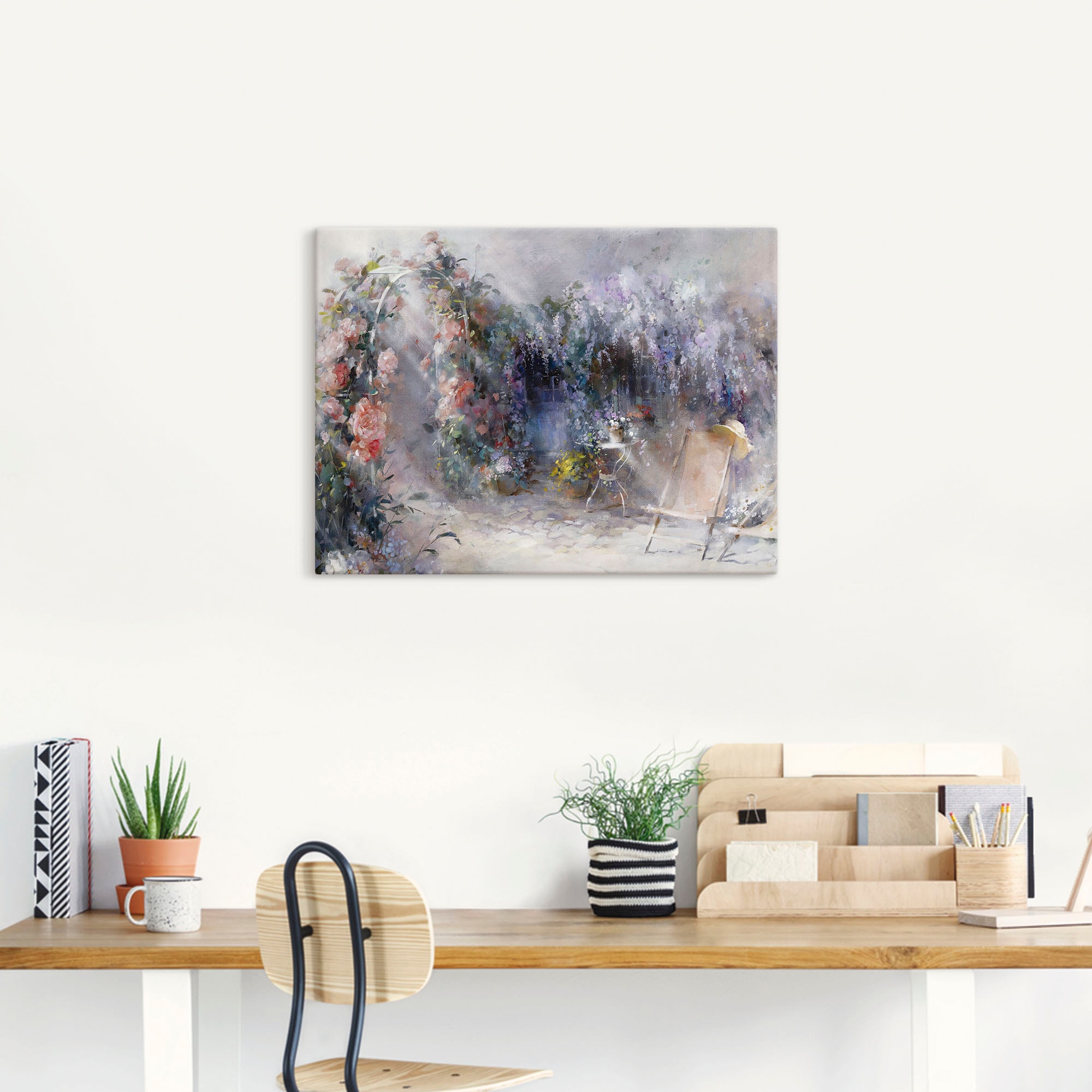 Artland Wandbild »Rosen und Flieder«, Garten, (1 St.), als Leinwandbild, Poster, Wandaufkleber in verschied. Größen