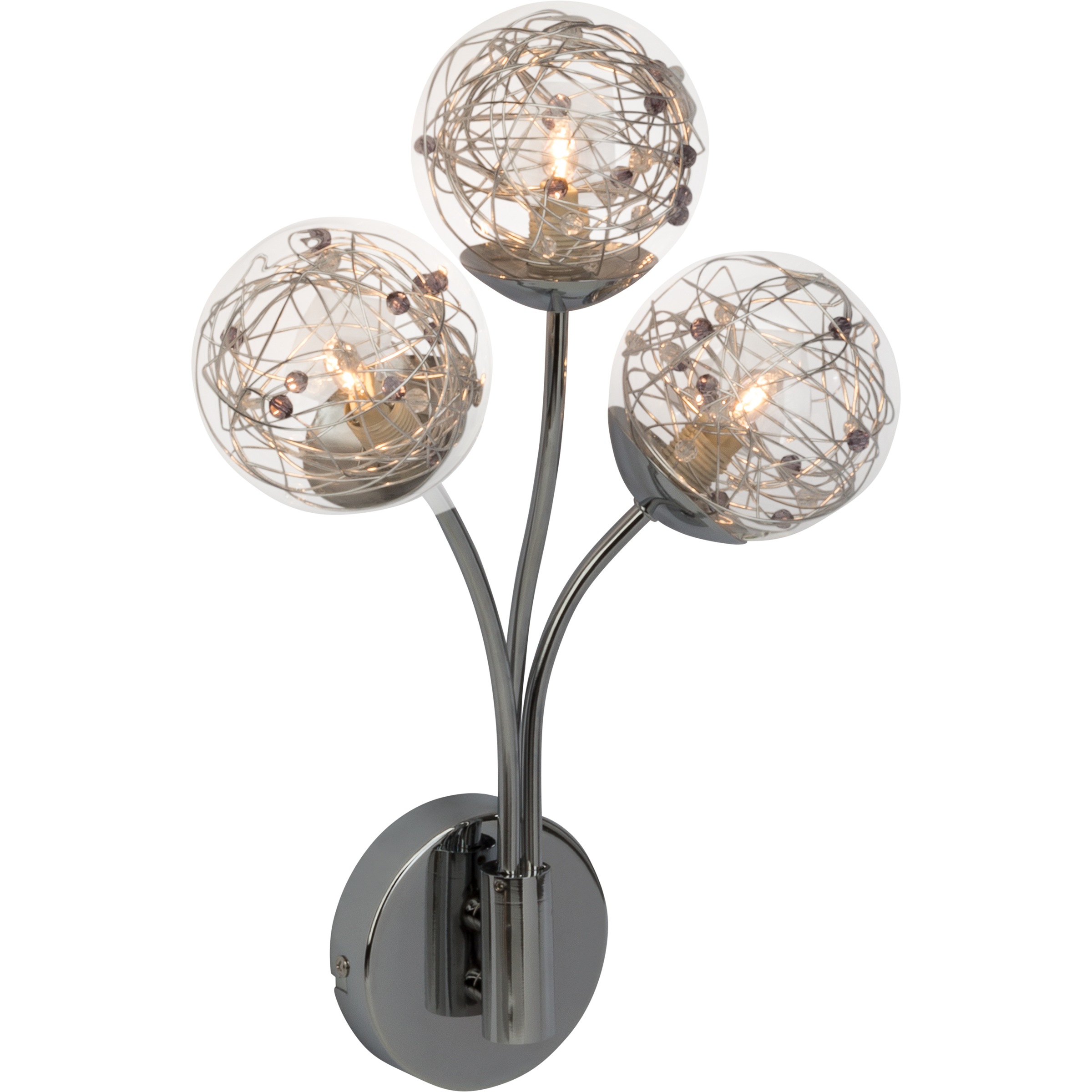 Brilliant Leuchten Wandleuchte, G9, Joya Wandleuchte 3flg chrom