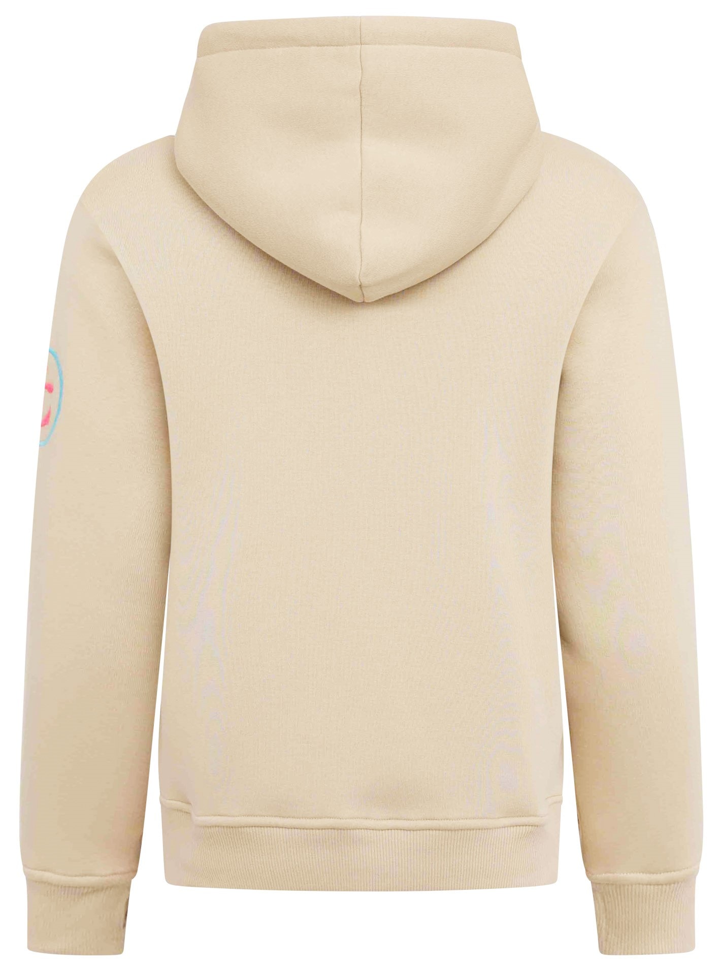 Zwillingsherz Sweat-Hoodie, mit aufgesticktem "MOIN"-Schriftzug in Neonfarben