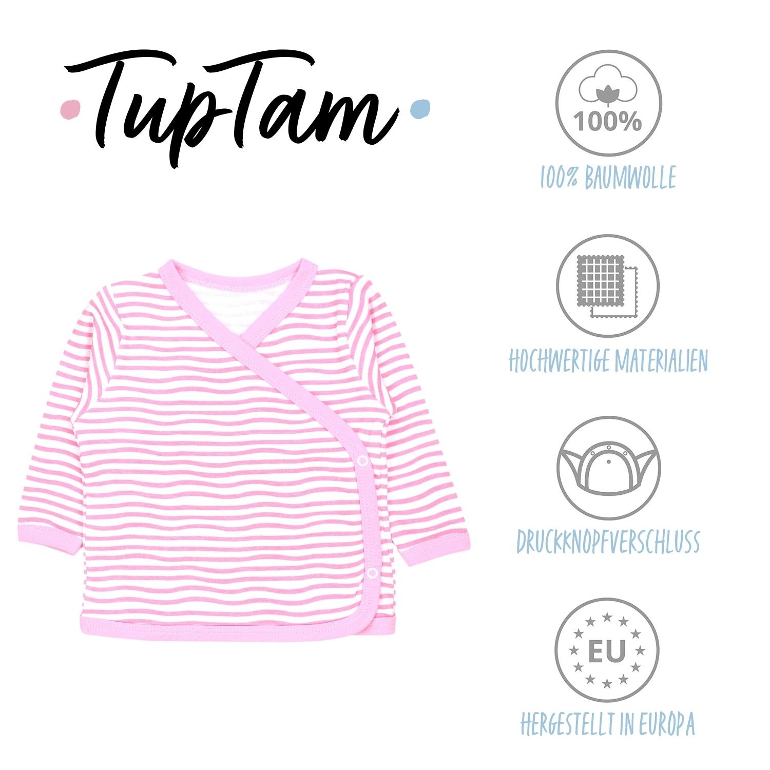 TupTam Wickelshirt »Wickelshirt Baby Langarm Wickelshirt 5er Set«