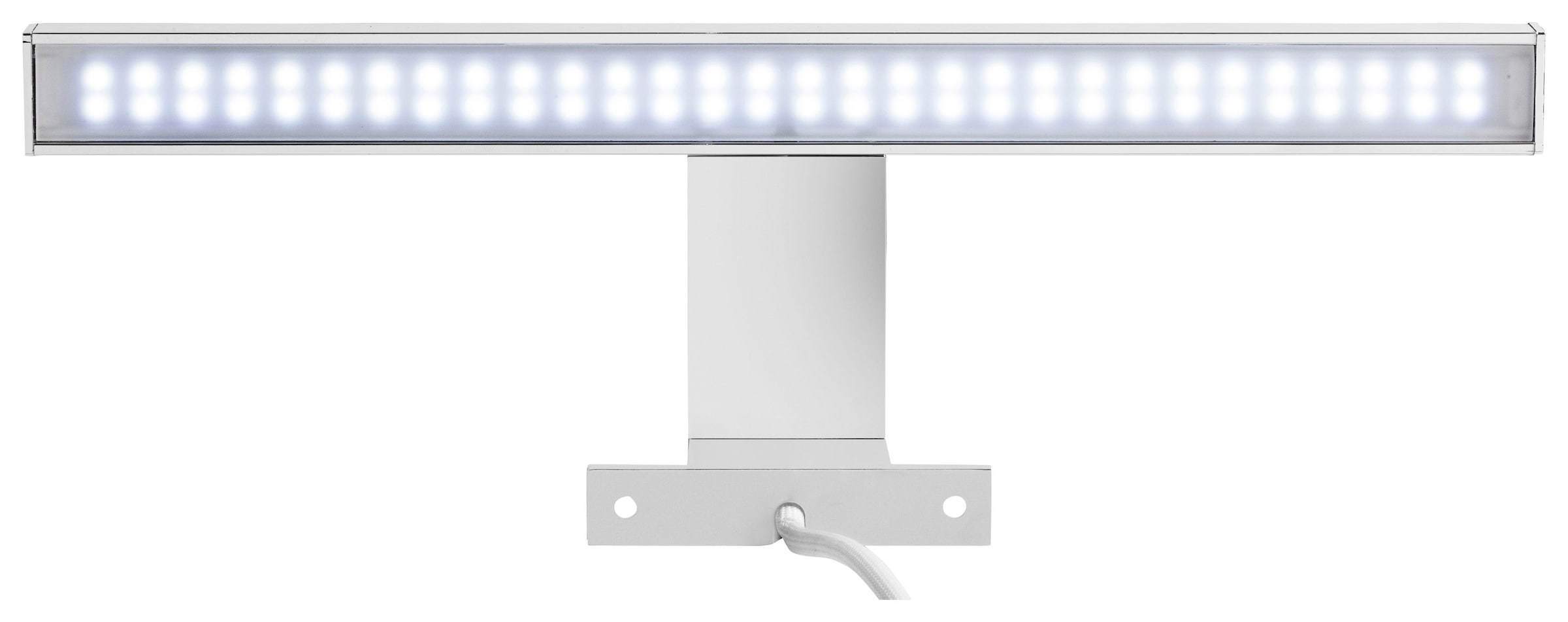 trendteam LED Spiegelleuchte LED-Board Kaltweiß Länge 30 cm - LED Badaufbauleuchte mit kaltem Licht - Mit Multibox