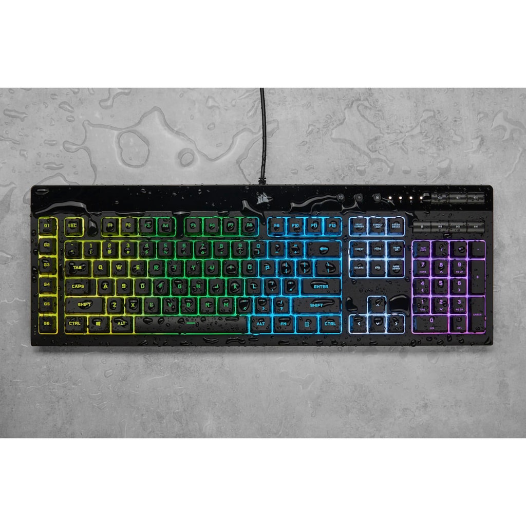 Corsair Gaming-Tastatur »K55 RGB PRO«, (Ziffernblock-USB-Anschluss-Fn-Tasten)