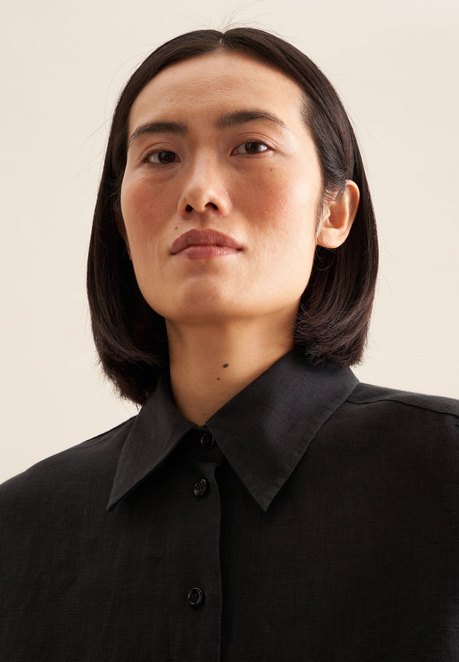 seidensticker Longbluse »Schwarze Rose« Langarm Kragen Uni