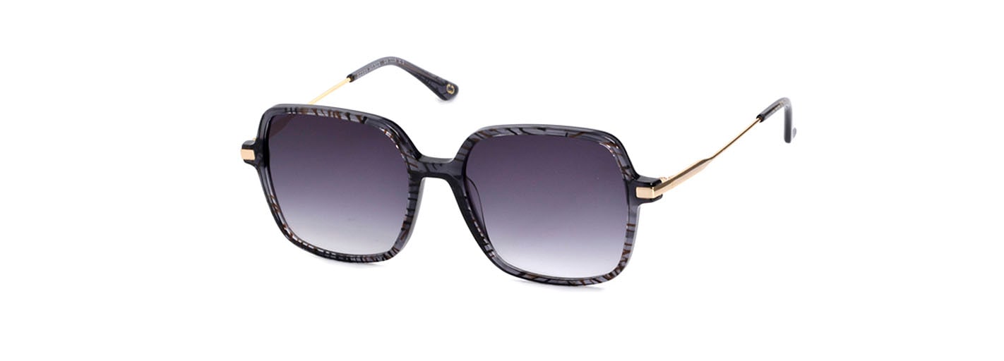Sonnenbrille, Große Damenbrille, quadratische Form, Vollrand