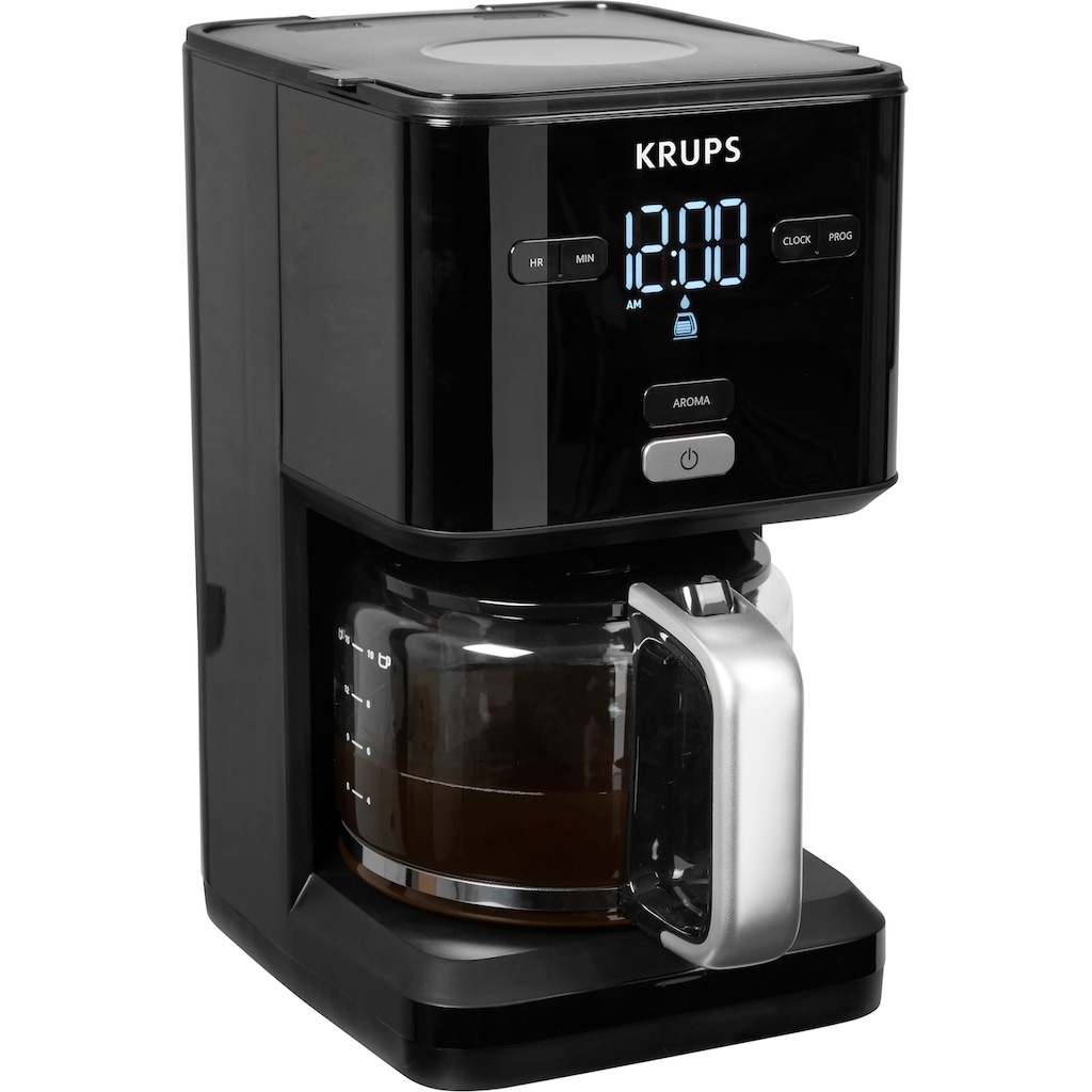 Krups Filterkaffeemaschine »KM6008 Smart'n Light«, 1,25 l Kaffeekanne, 24-Std-Timer, automatische Abschaltung nach 30 Minuten