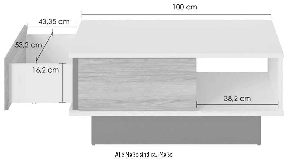 INOSIGN Couchtisch »Novena«, Breite 100 cm