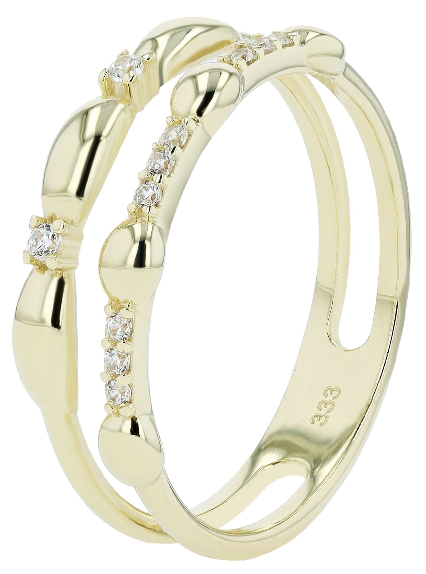 Adelia´s Fingerring »Damen Ring aus 333 Gold mit Zirkonia«