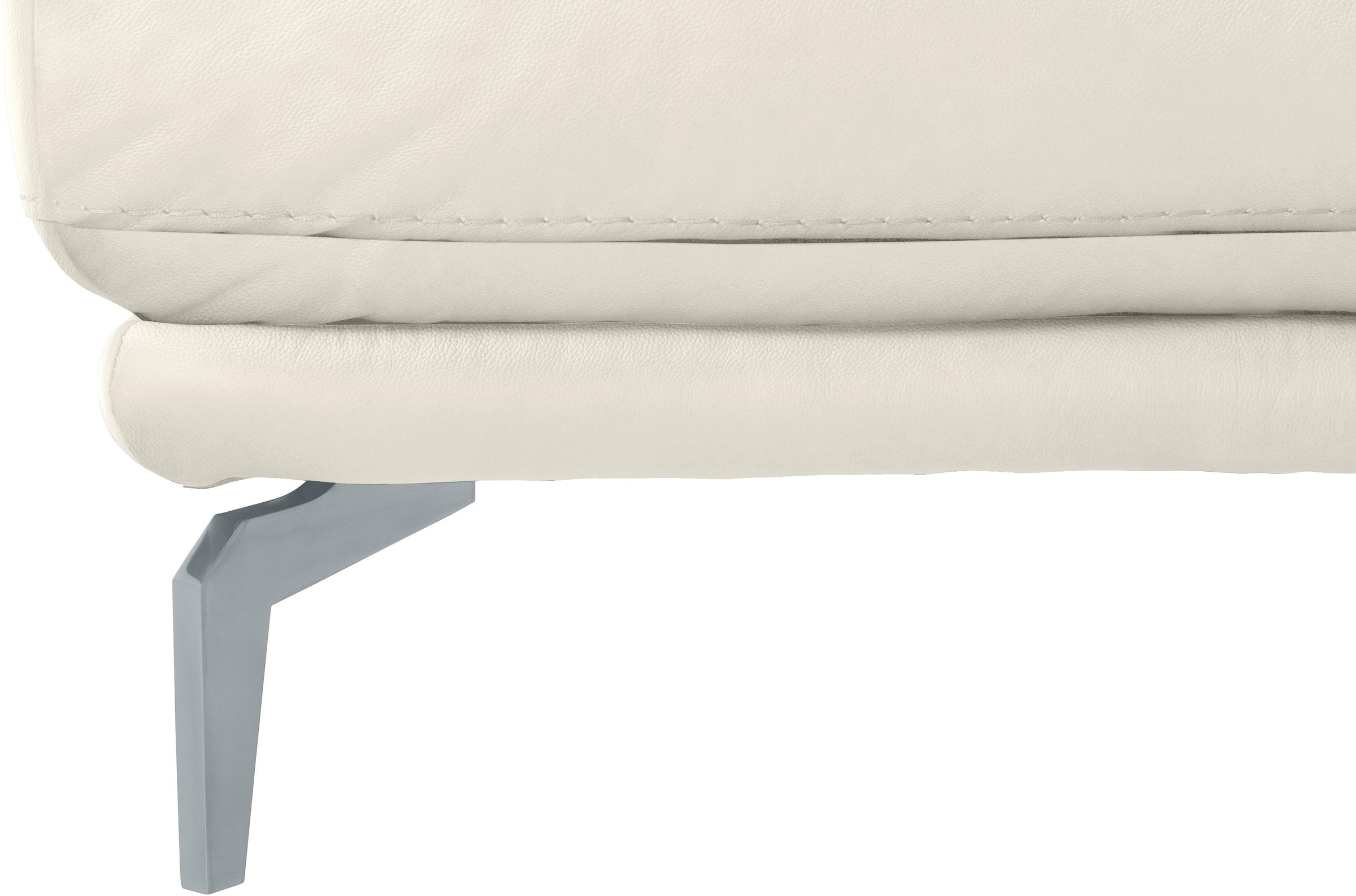 W.SCHILLIG Hocker »montanaa«, mit Metallfüßen in Silber matt, Breite 141 cm
