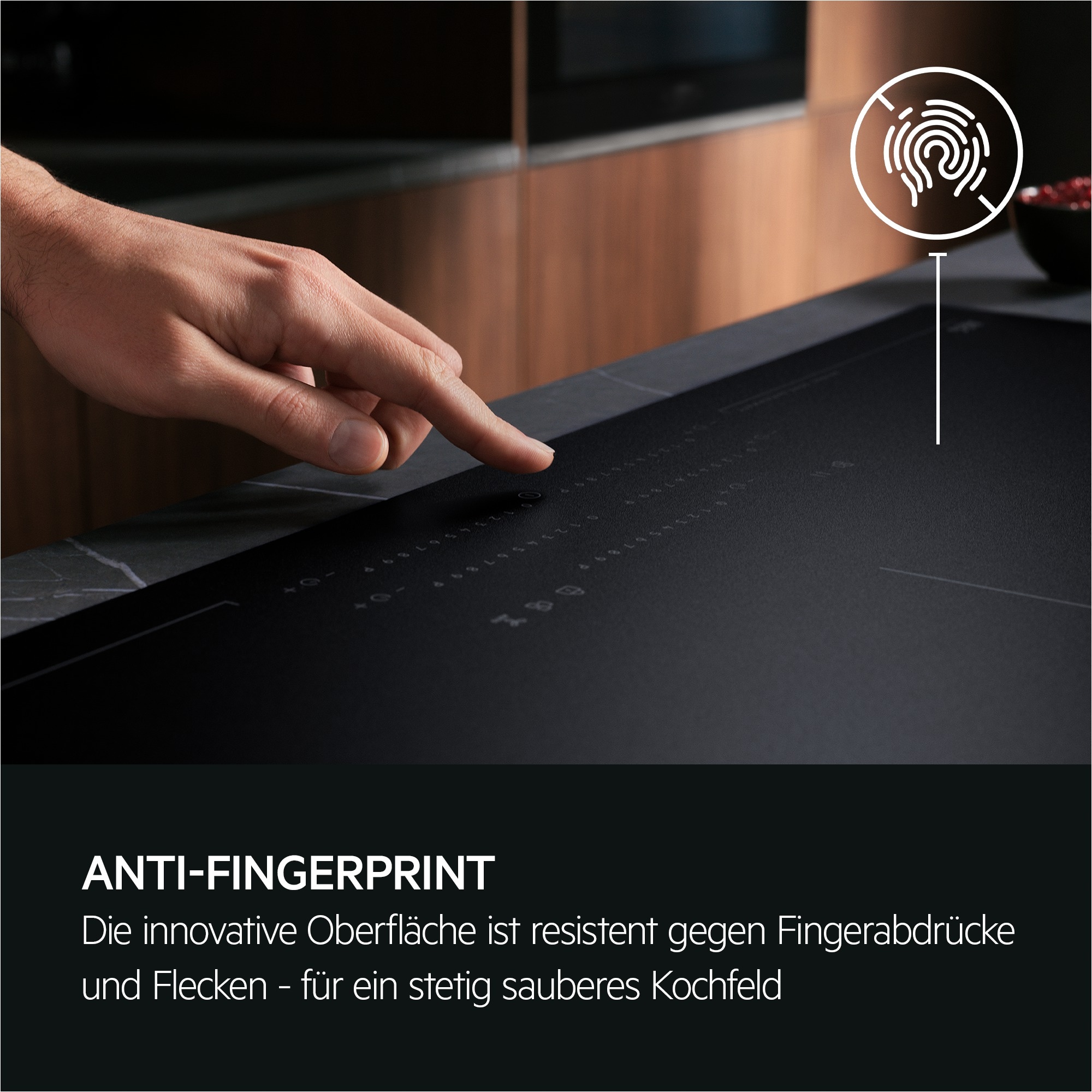 AEG Backofen-Set »HH24BSISML«, mit 1-fach-Teleskopauszug, Aqua Clean, SaphirMatt®-Induktionskochfeld-Kratzresistente Oberfläche, Pizzastufe