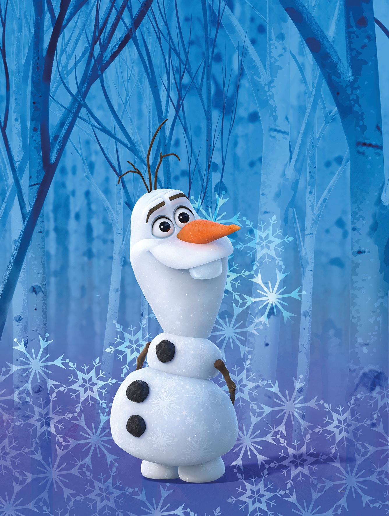 Poster »Frozen Olaf Crystal«, Disney, (1 St.), Kinderzimmer, Schlafzimmer, Wohnzimmer