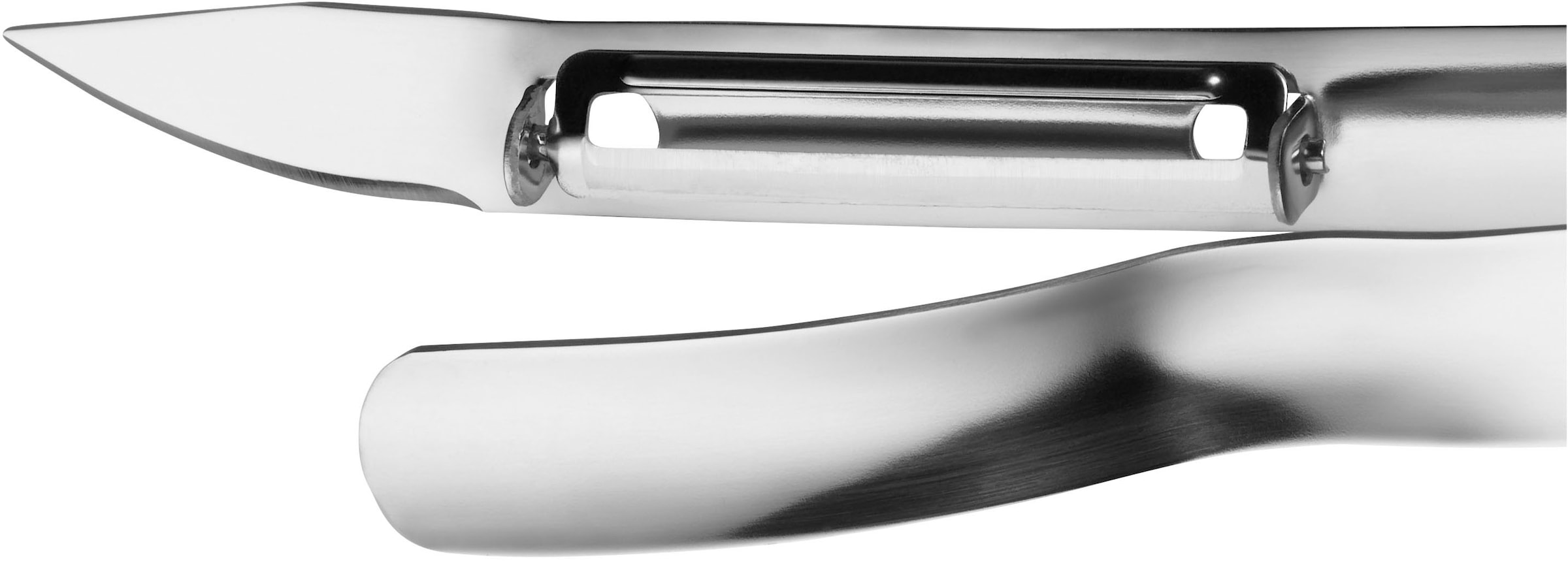 WMF Sparschäler »Gourmet« bewegliche Klinge, scharfe Klingenspitze, Cromargan Edelstahl rostfrei